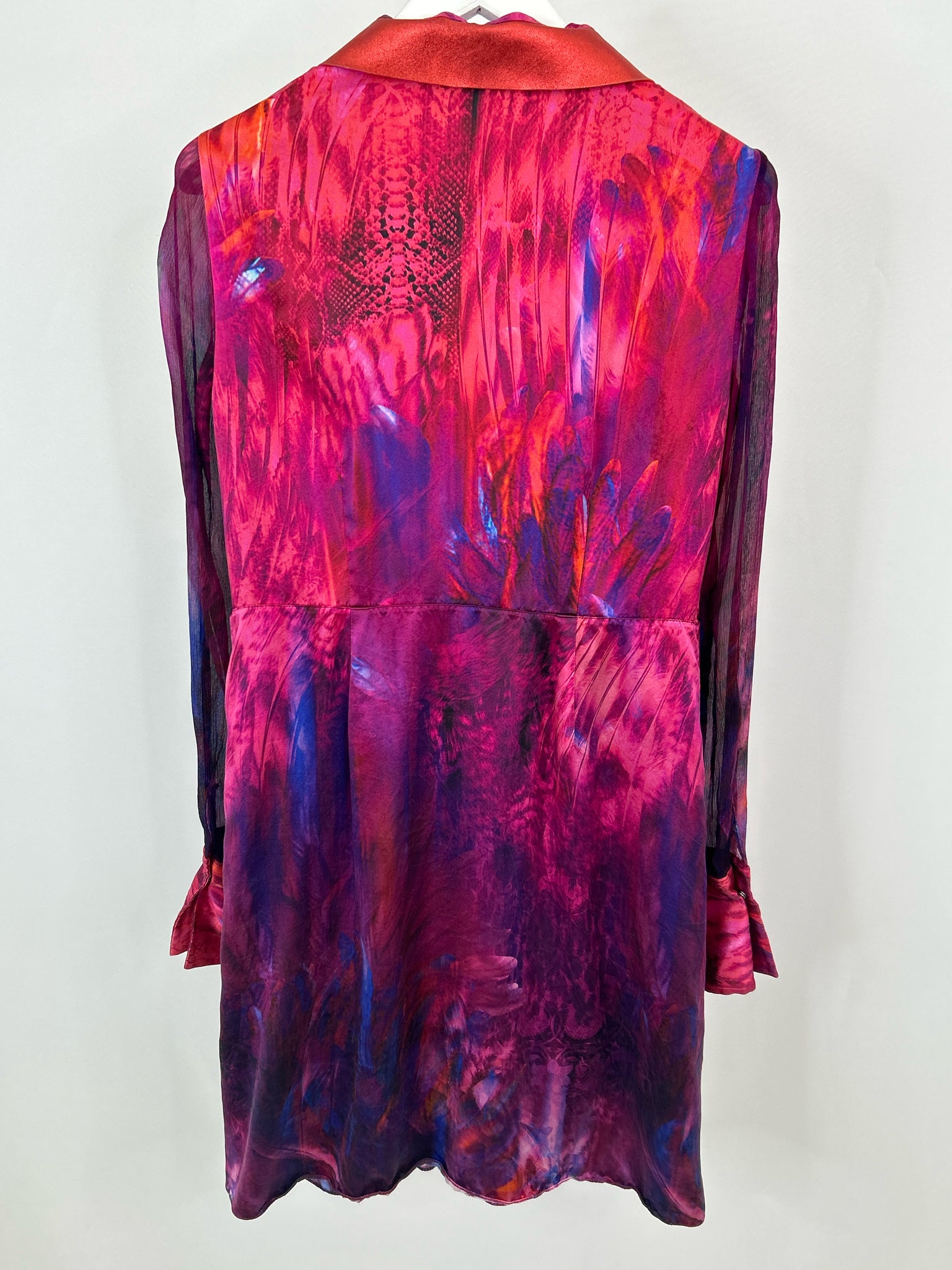 ELIE TAHARI Size M Fuschia and Orange Women's Dress