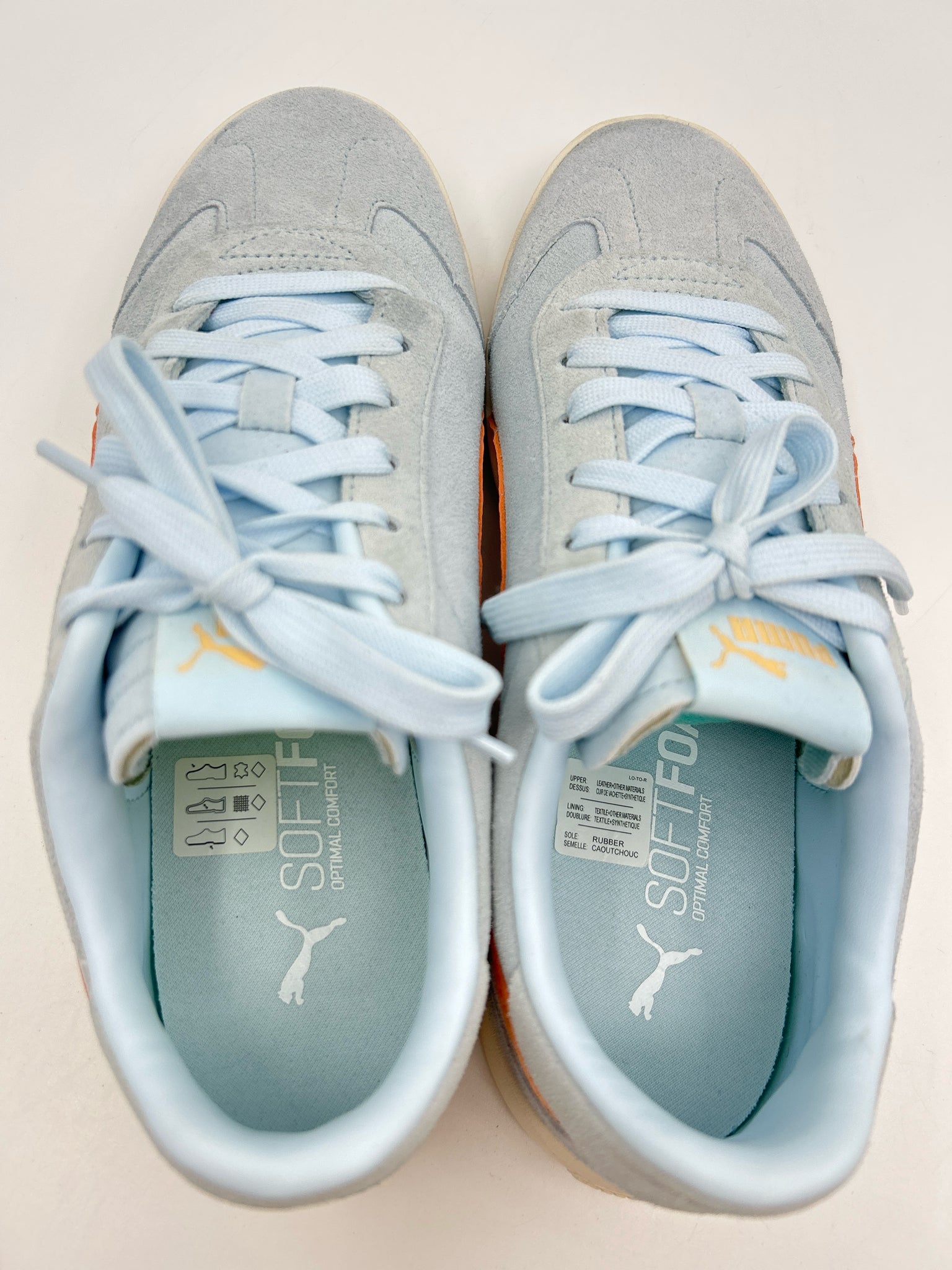PUMA Size 9 Blue and Peach Women Sneakers