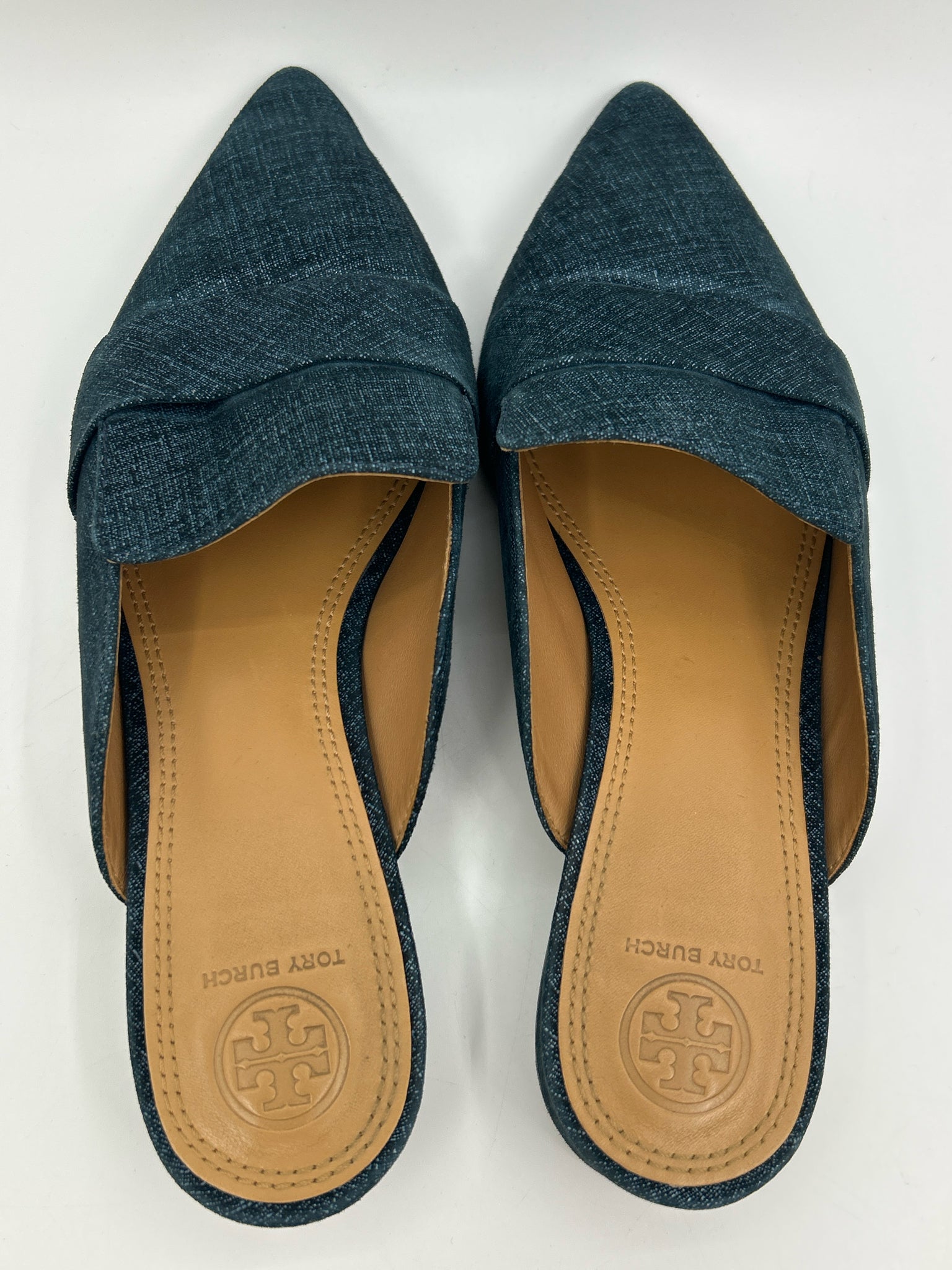 TORY BURCH Size 8.5M Navy Women Flats