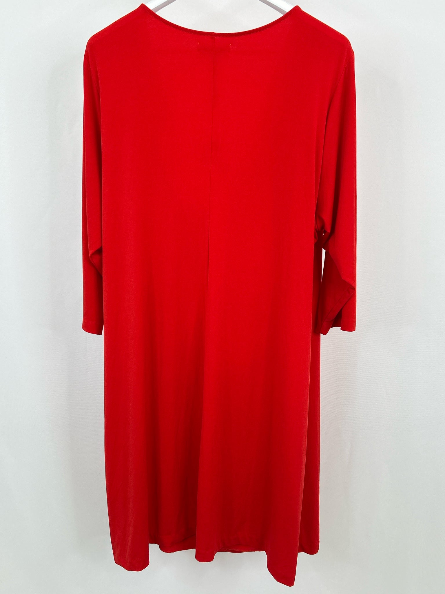 CALVIN KLEIN Size 3X Red Orange Women Dress