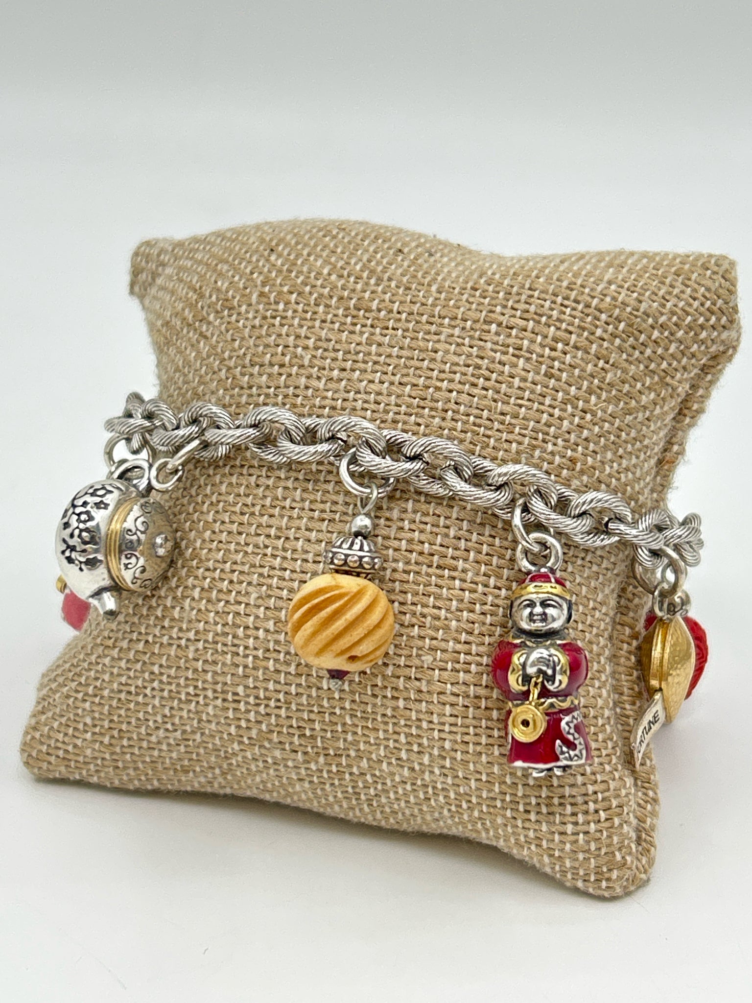 BRIGHTON SILVER AND RED Bracelet