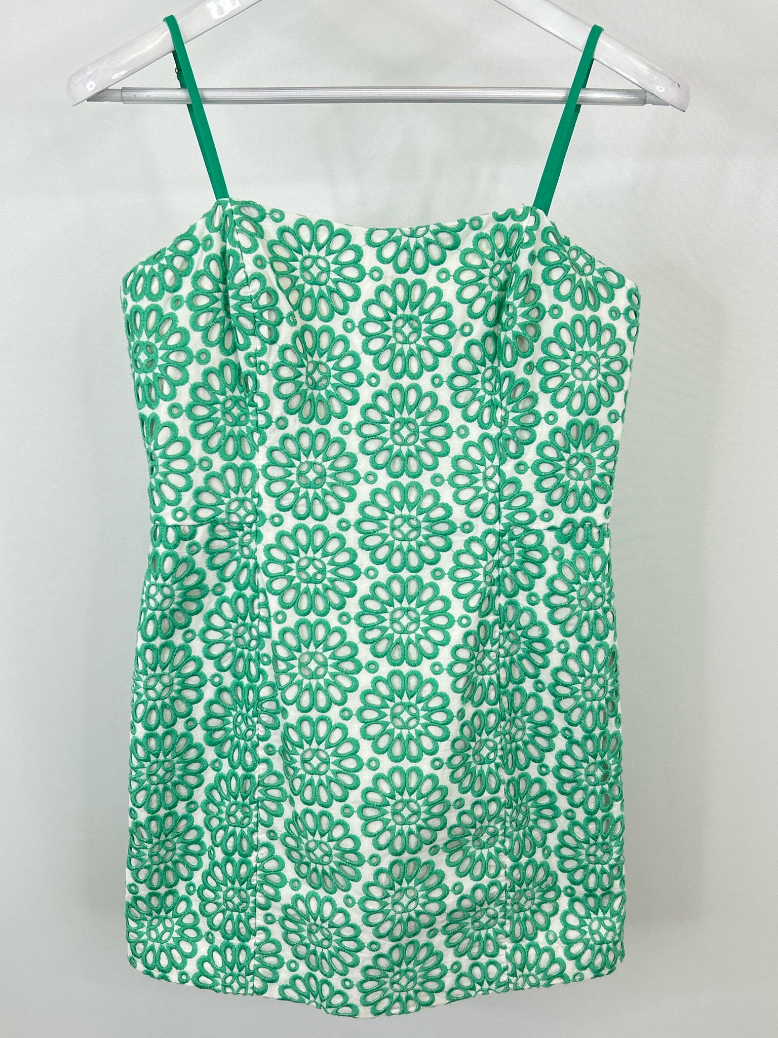 LILLY PULITZER Size 6 GREEN & WHITE Women Romper