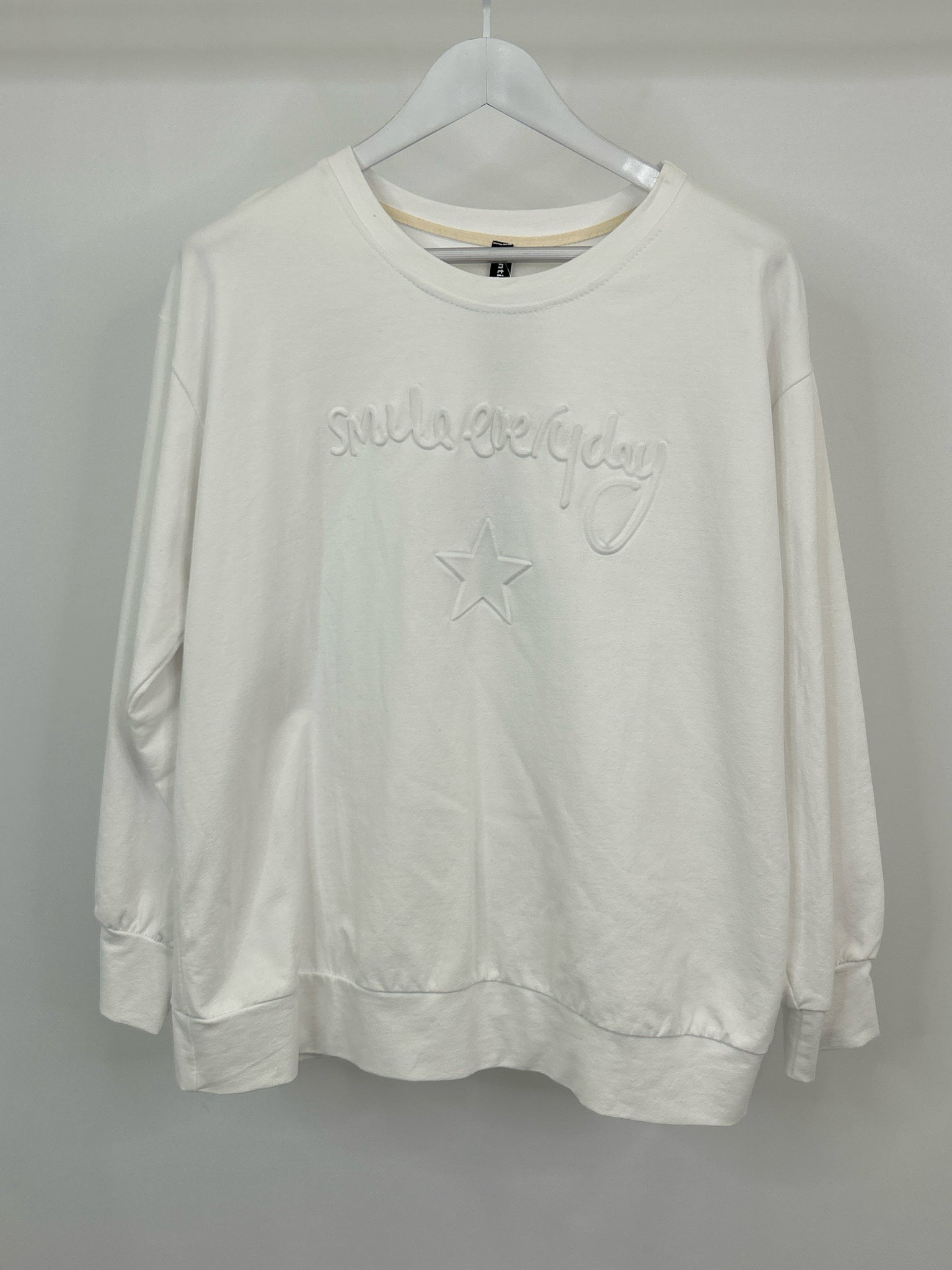 VENTI6 Size L White Women Sweatshirt