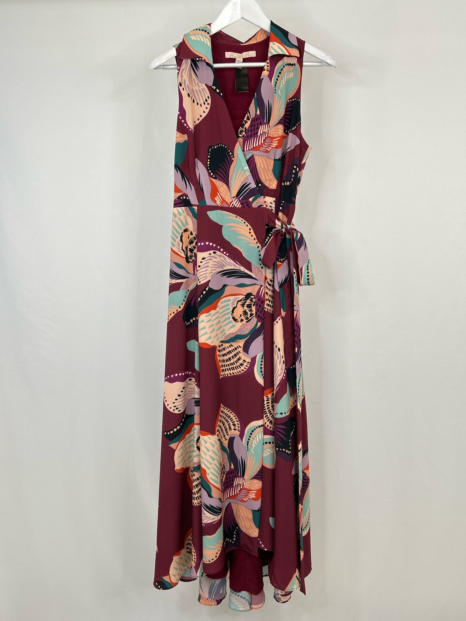 HUTCH Size M Maroon Floral Women Dress