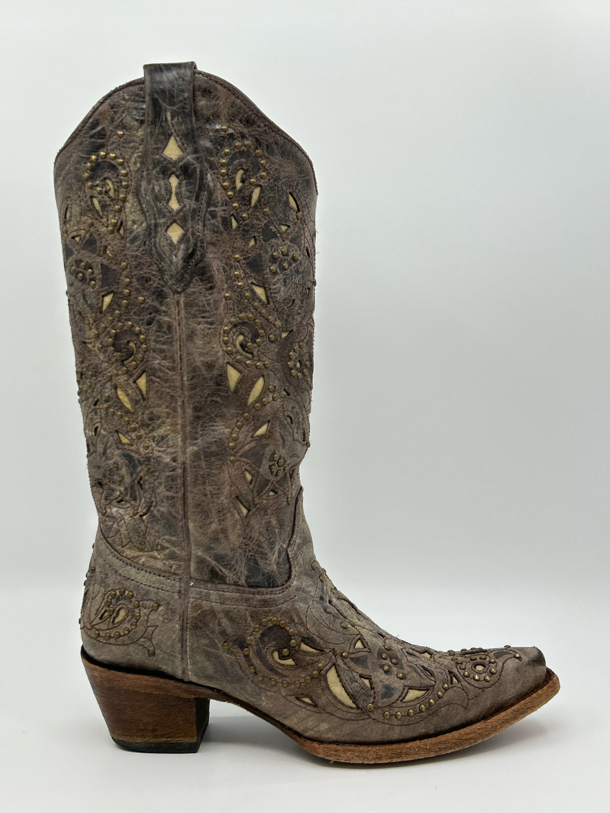 CORRAL Size 8.5M Taupe Women Boots