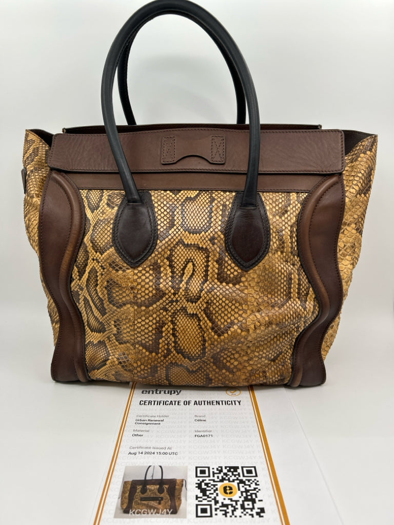 CELINE Brown Tote