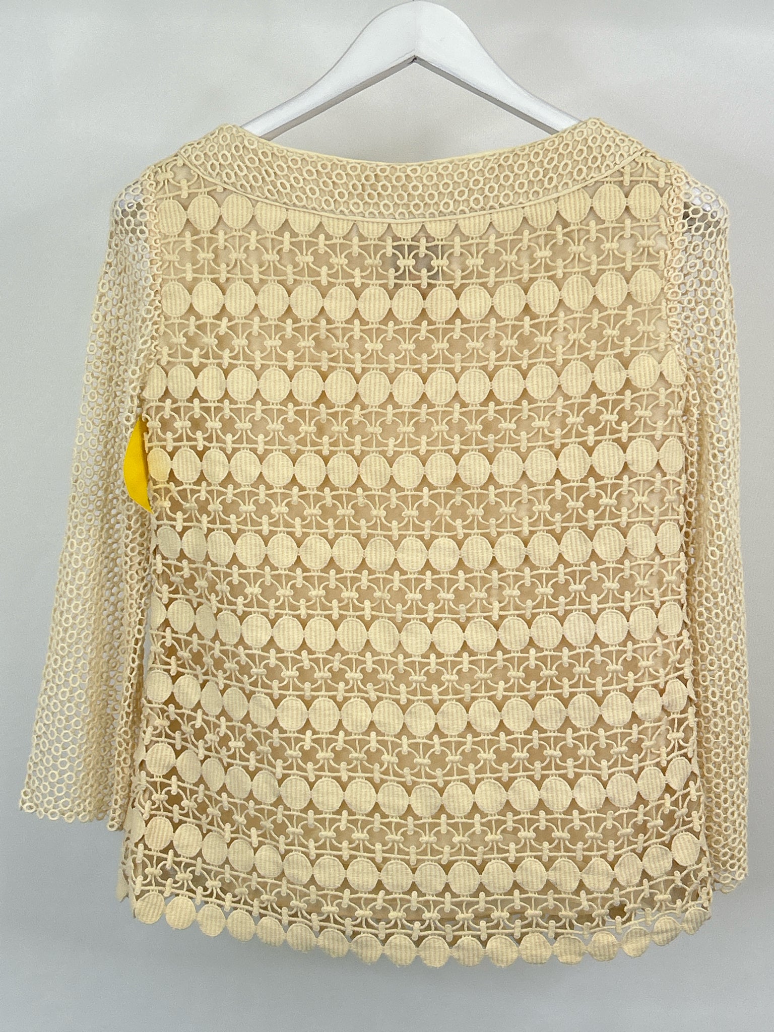 TORY BURCH Size 4 Cream Women Top
