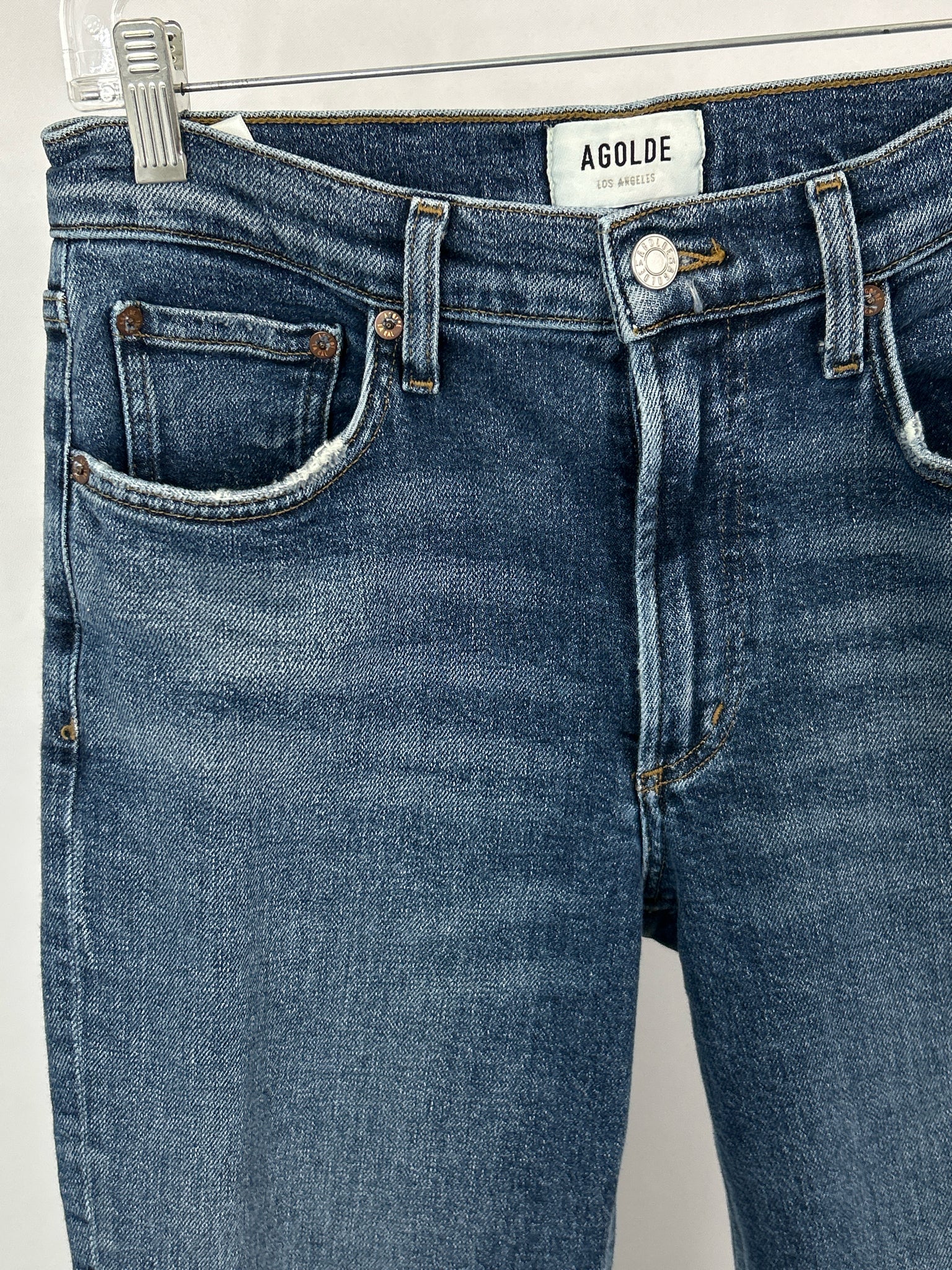 AGOLDE Size 27/4 BLUE DENIM Women jeans