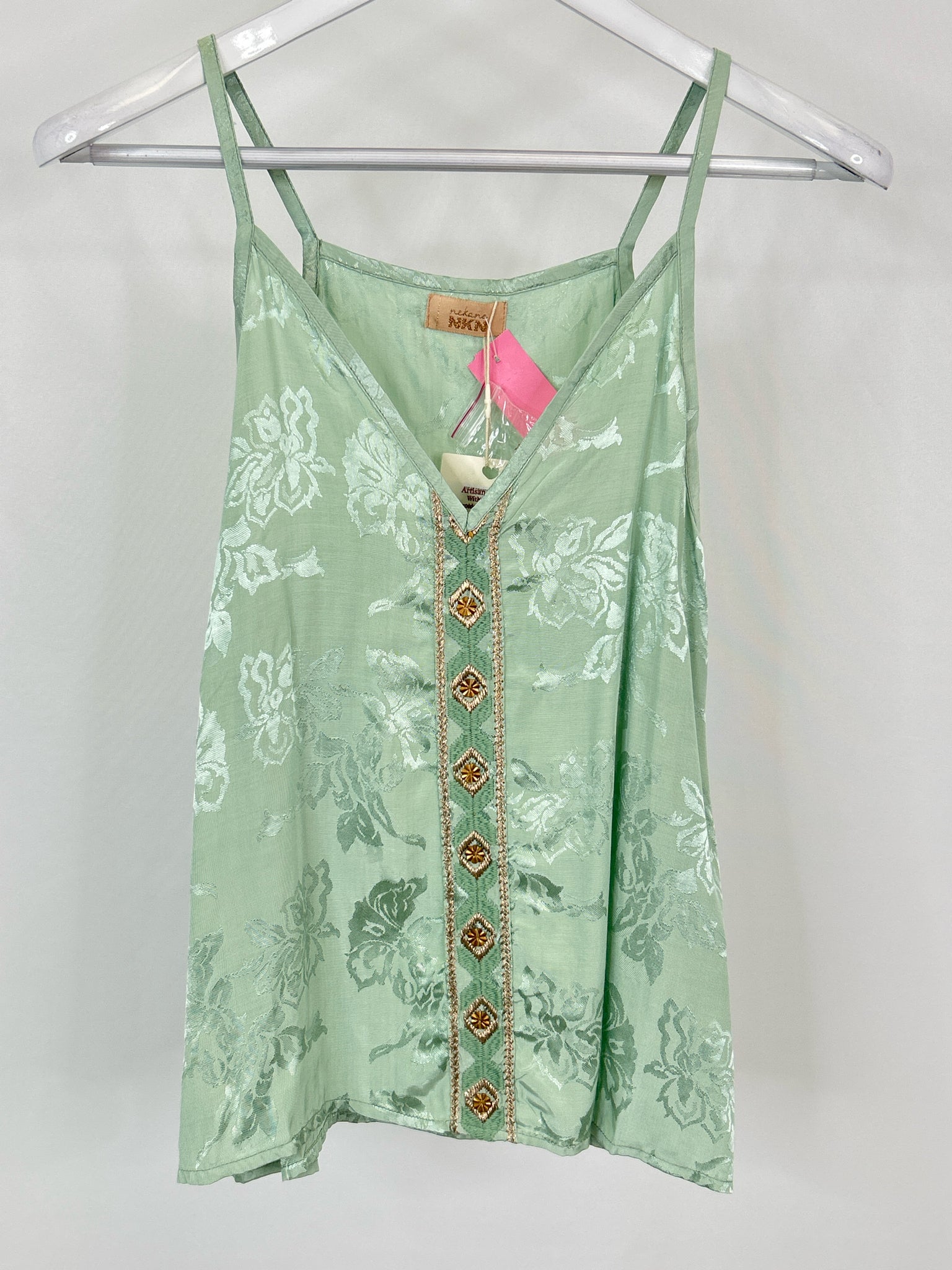 NEKANE NKN Size L AQUA Women Camisole NWT