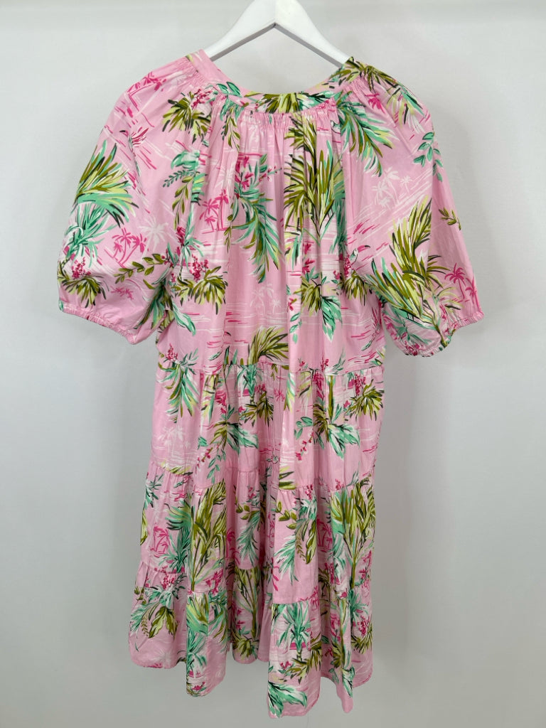 CROWN & IVY Size 2X Pink Print Women's Dress