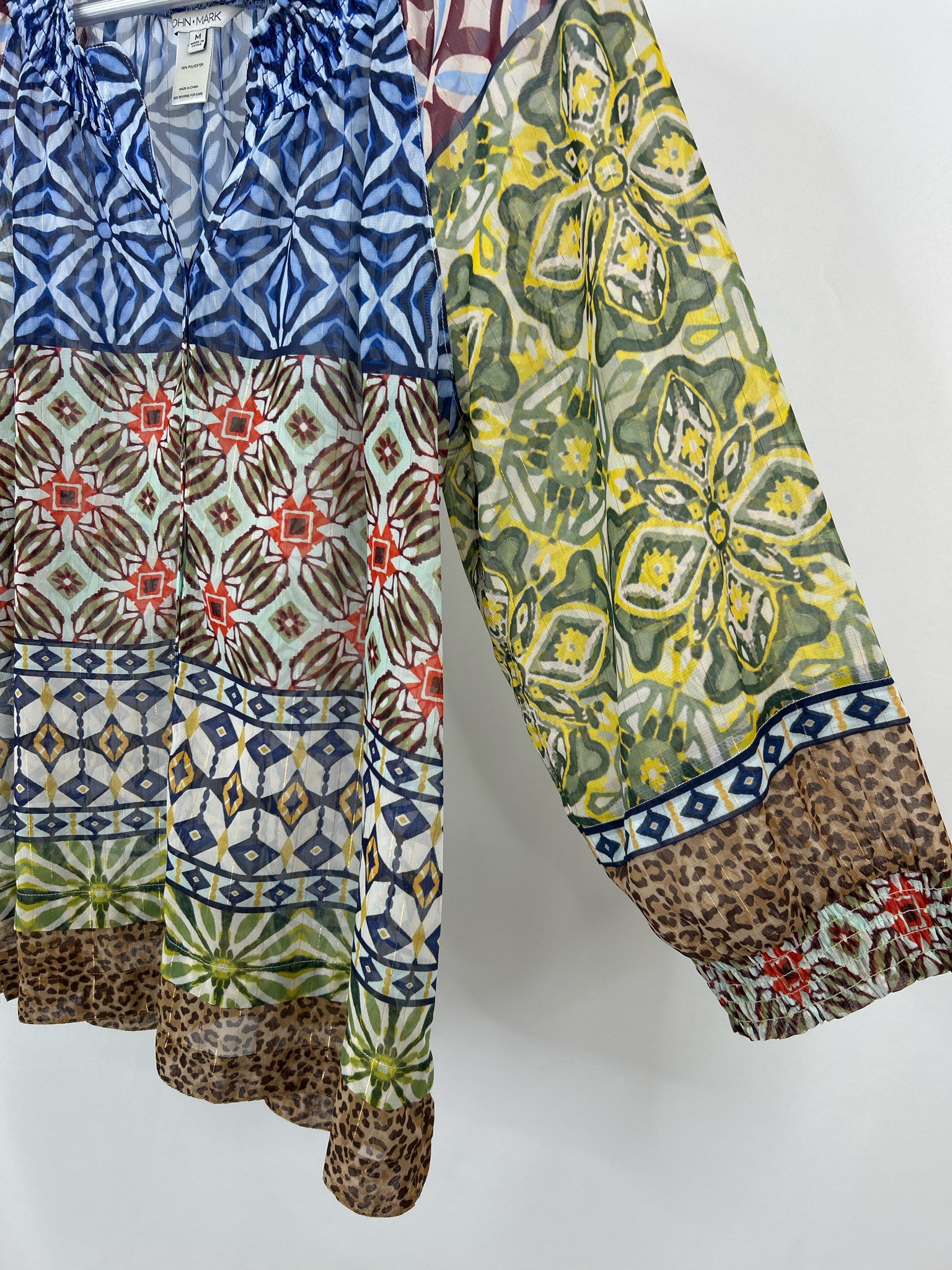 John Mark Size M Multi-Color Women Blouse