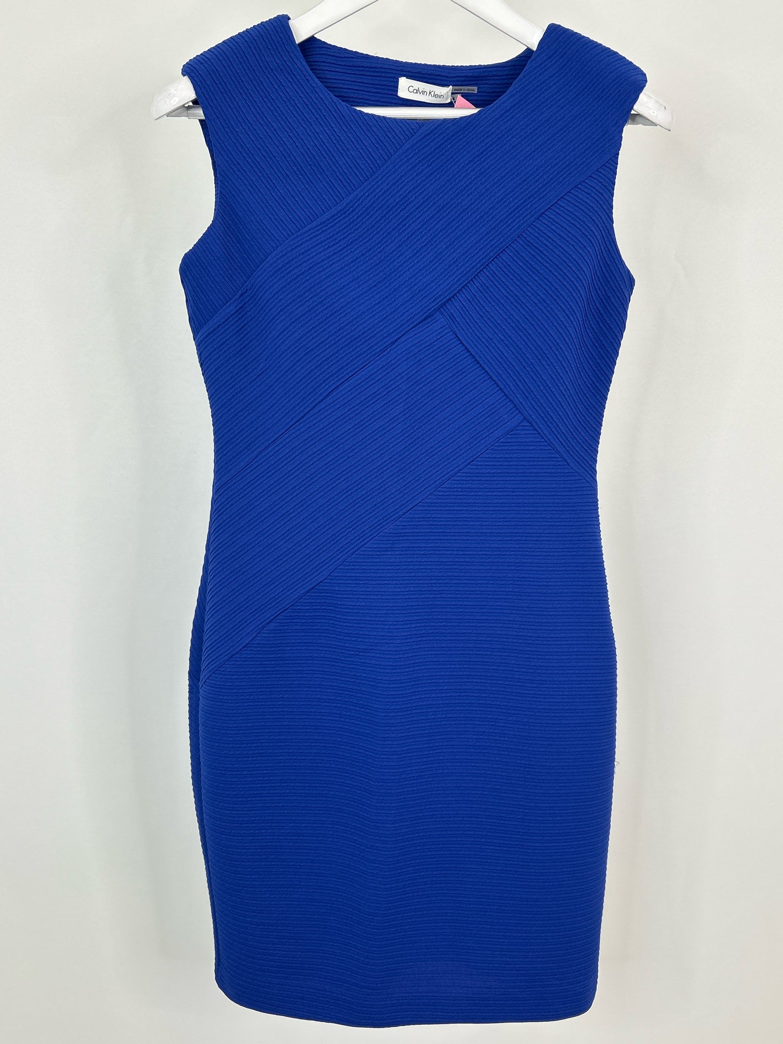 CALVIN KLEIN Size 4 Blue Women Dress
