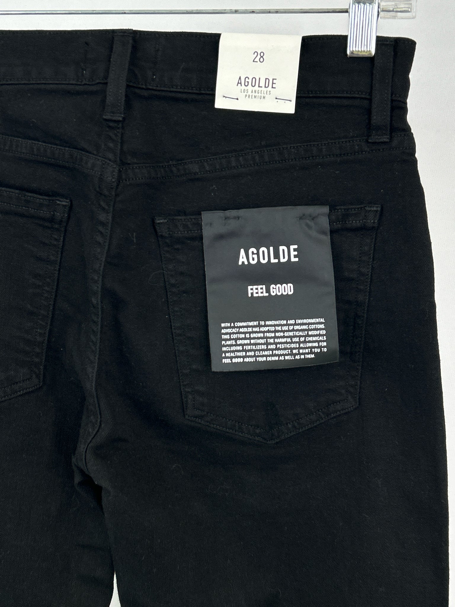 AGOLDE NWT Size 6/28 BLACK DENIM Women jeans