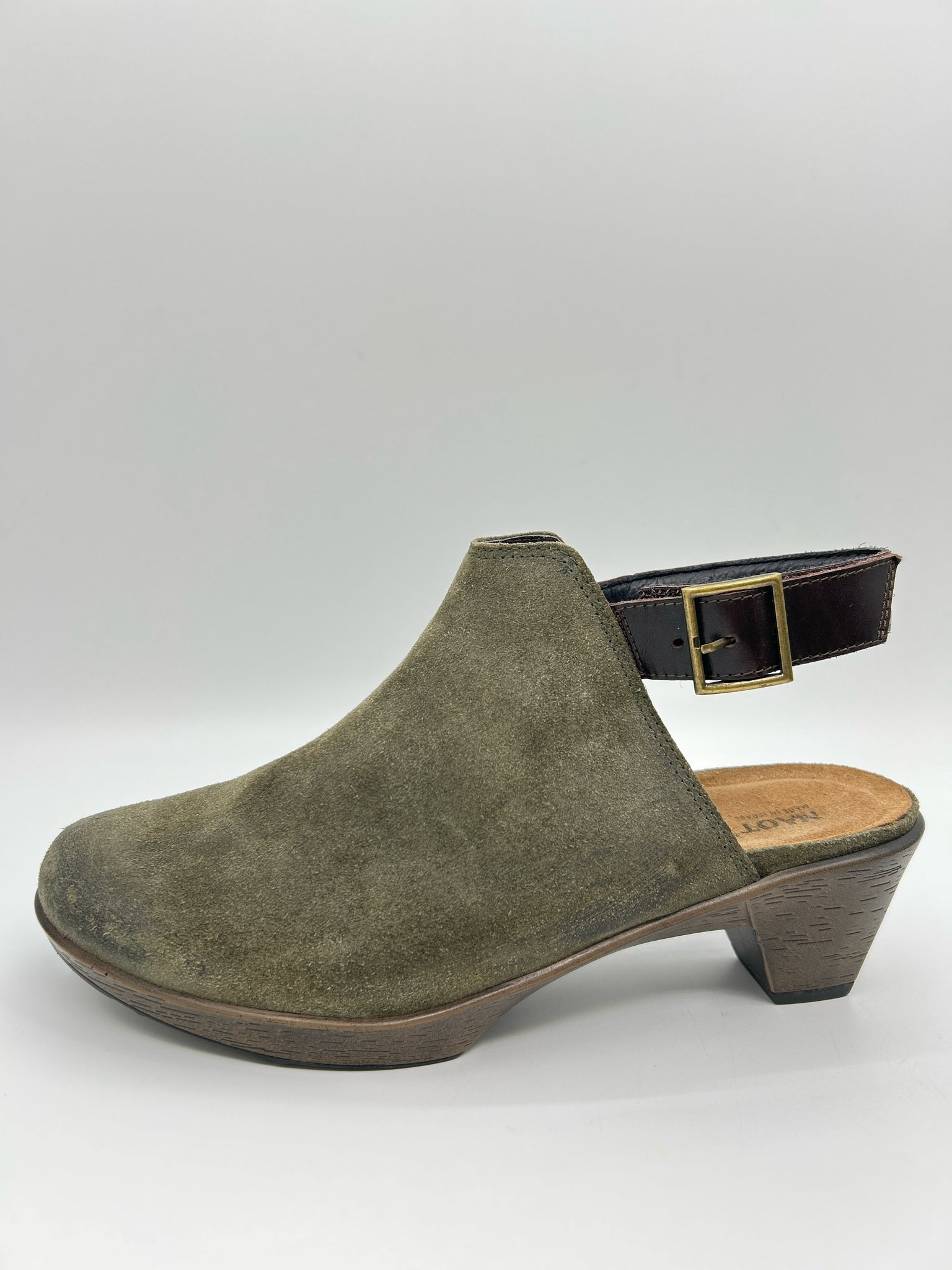NAOT Size 10 OLIVE Women Clogs