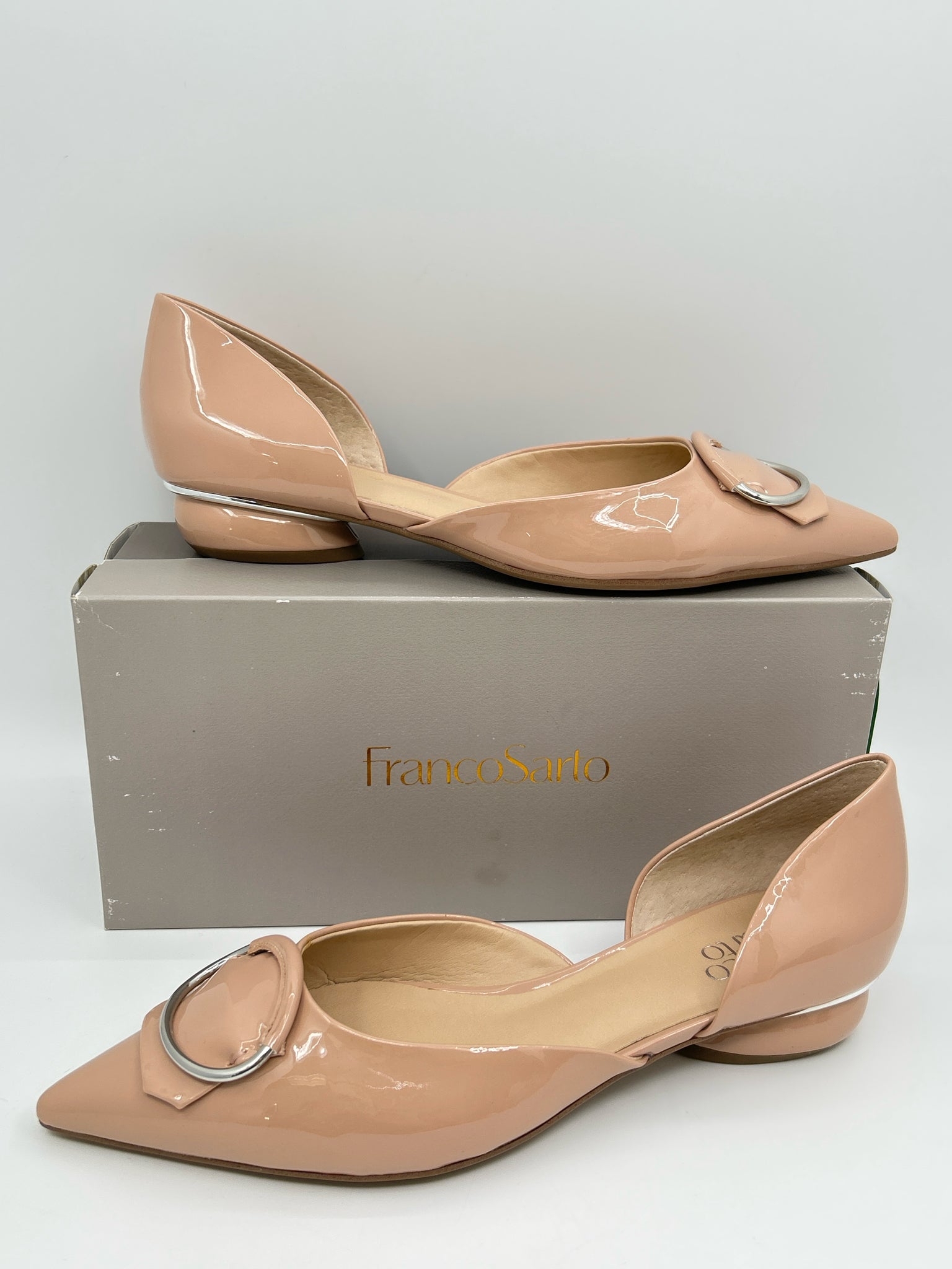 FRANCO SARTO Size 11M Peach Women Flats NIB