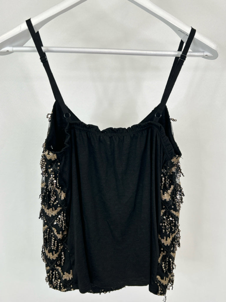 Porridge Size S BLACK AND GOLD Women's Camisole
