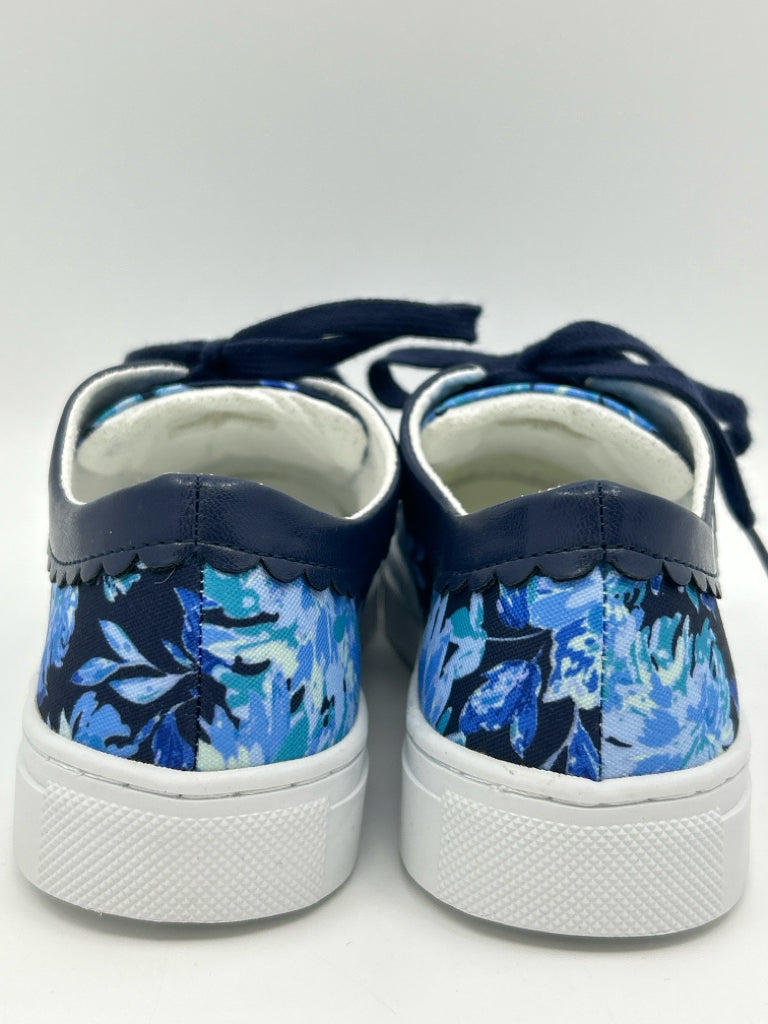 ISAAC MIZRAHI LIVE! Women Size 7.5 Blue floral Sneakers