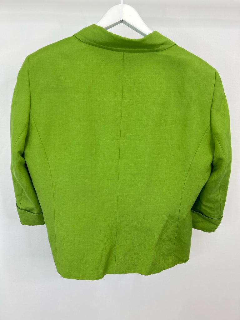 TAHARI Size 18W Lime Green Women's Blazer