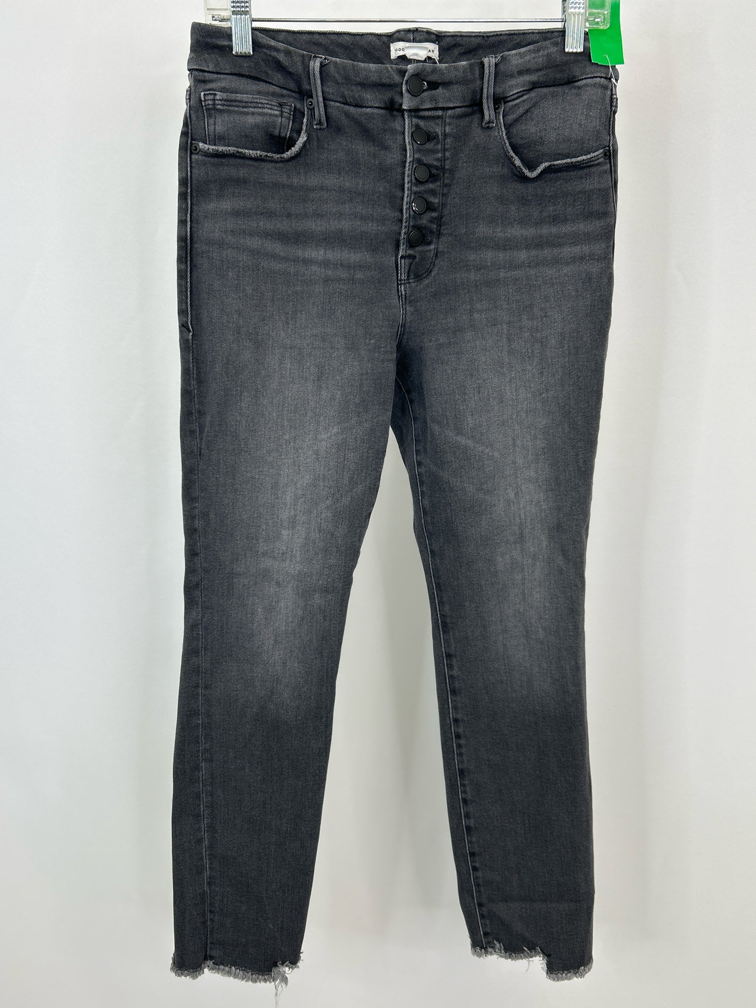 GOOD AMERICAN Size 10/30 BLACK DENIM Women jeans