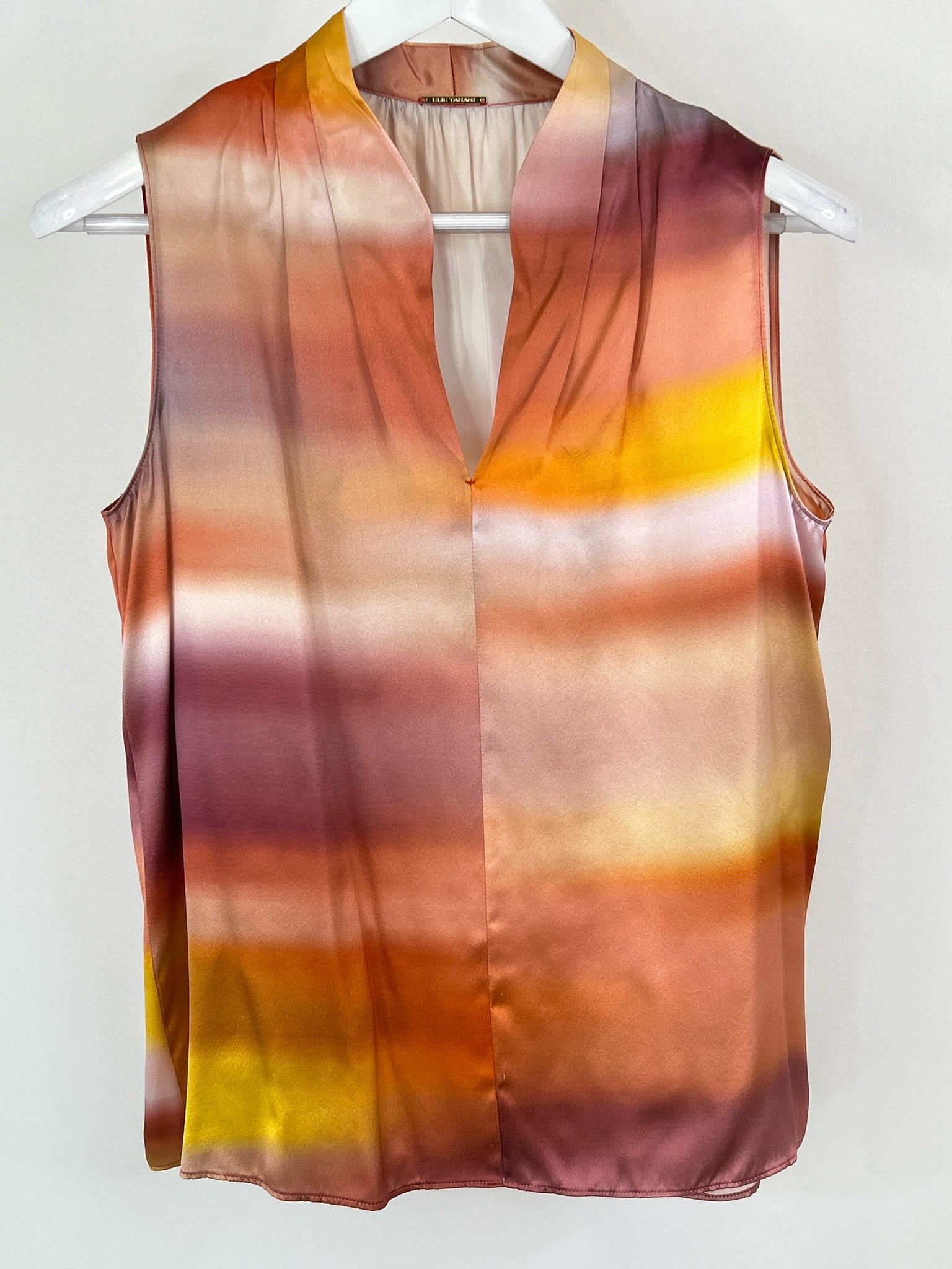 ELIE TAHARI Size M Orange Women Top NWT