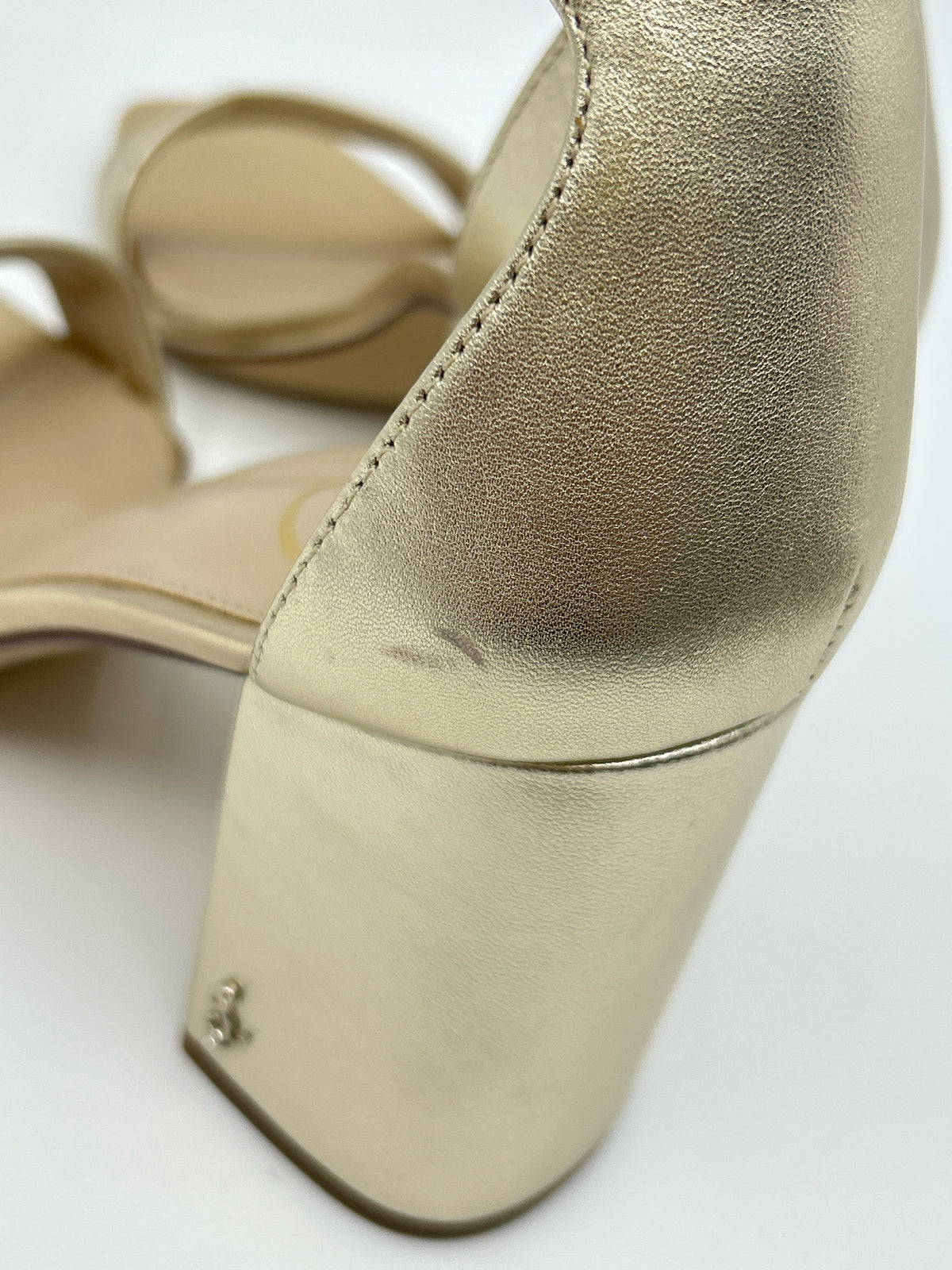 SAM EDELMAN Size 10 gold metallic Women Sandal