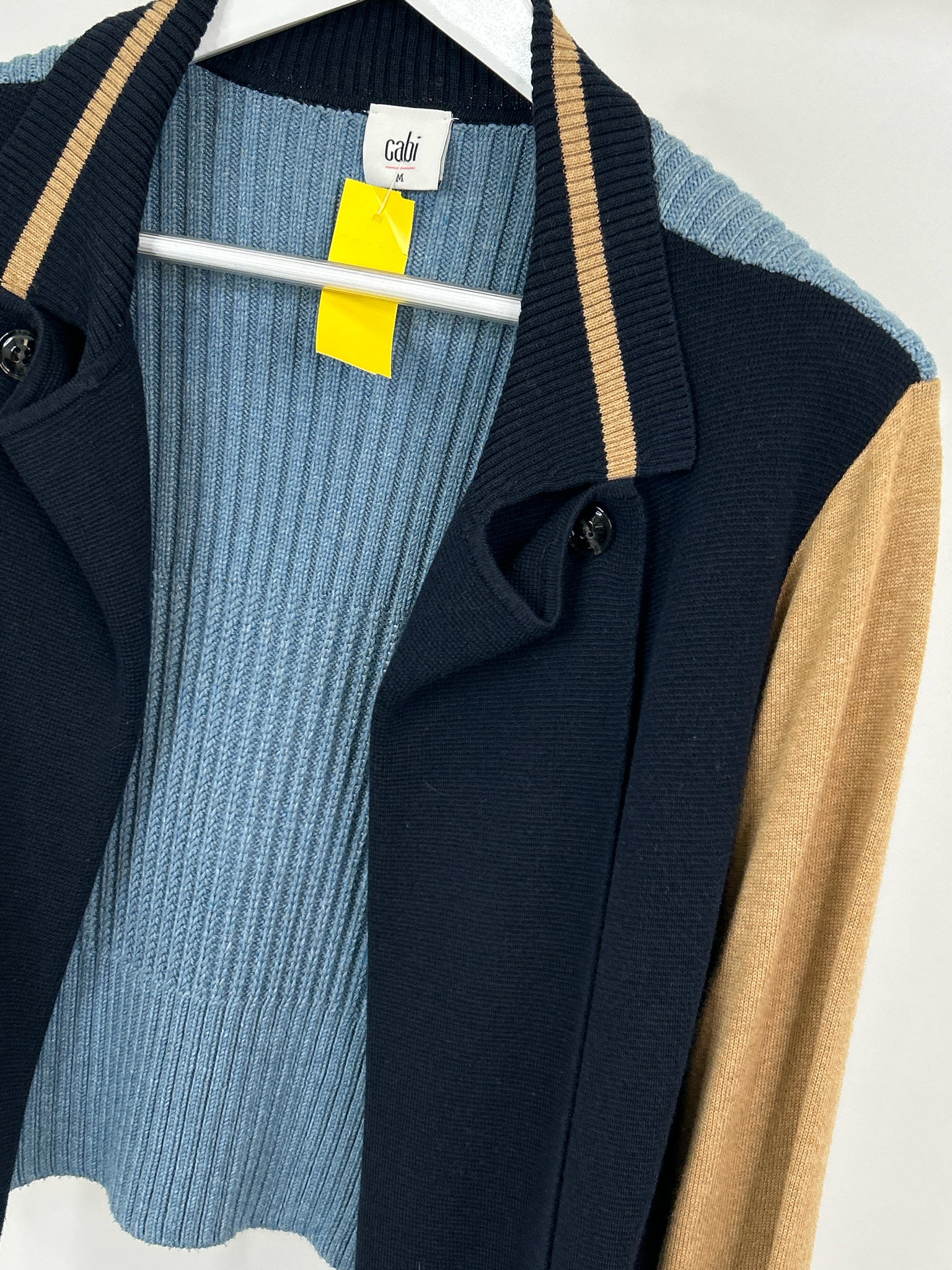 CABI Size M BLUE AND BEIGE Women Jacket