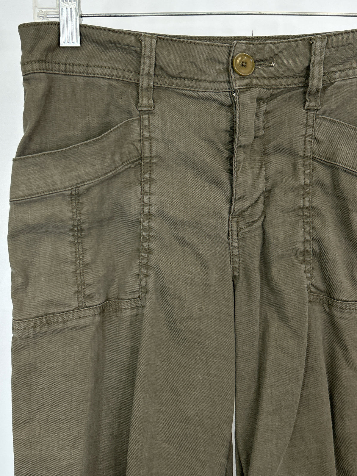 LEVEL 99 Size 28/6 OLIVE GREEN Women Pants