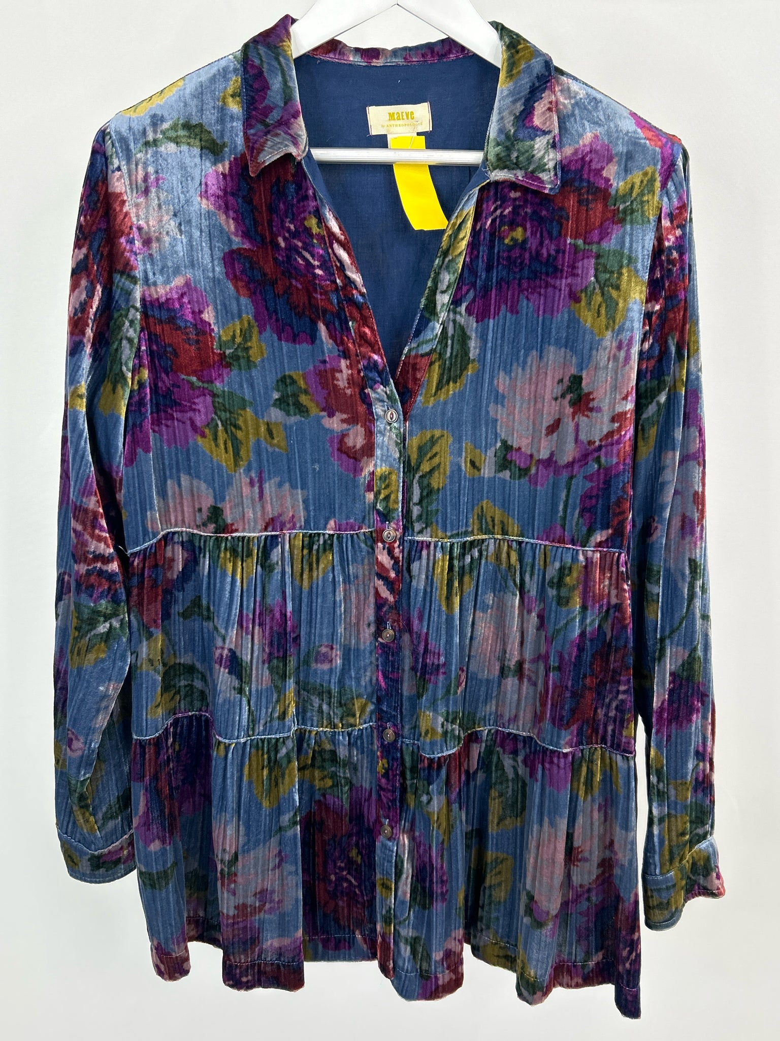 MAEVE Size M Blue floral Women Tunic