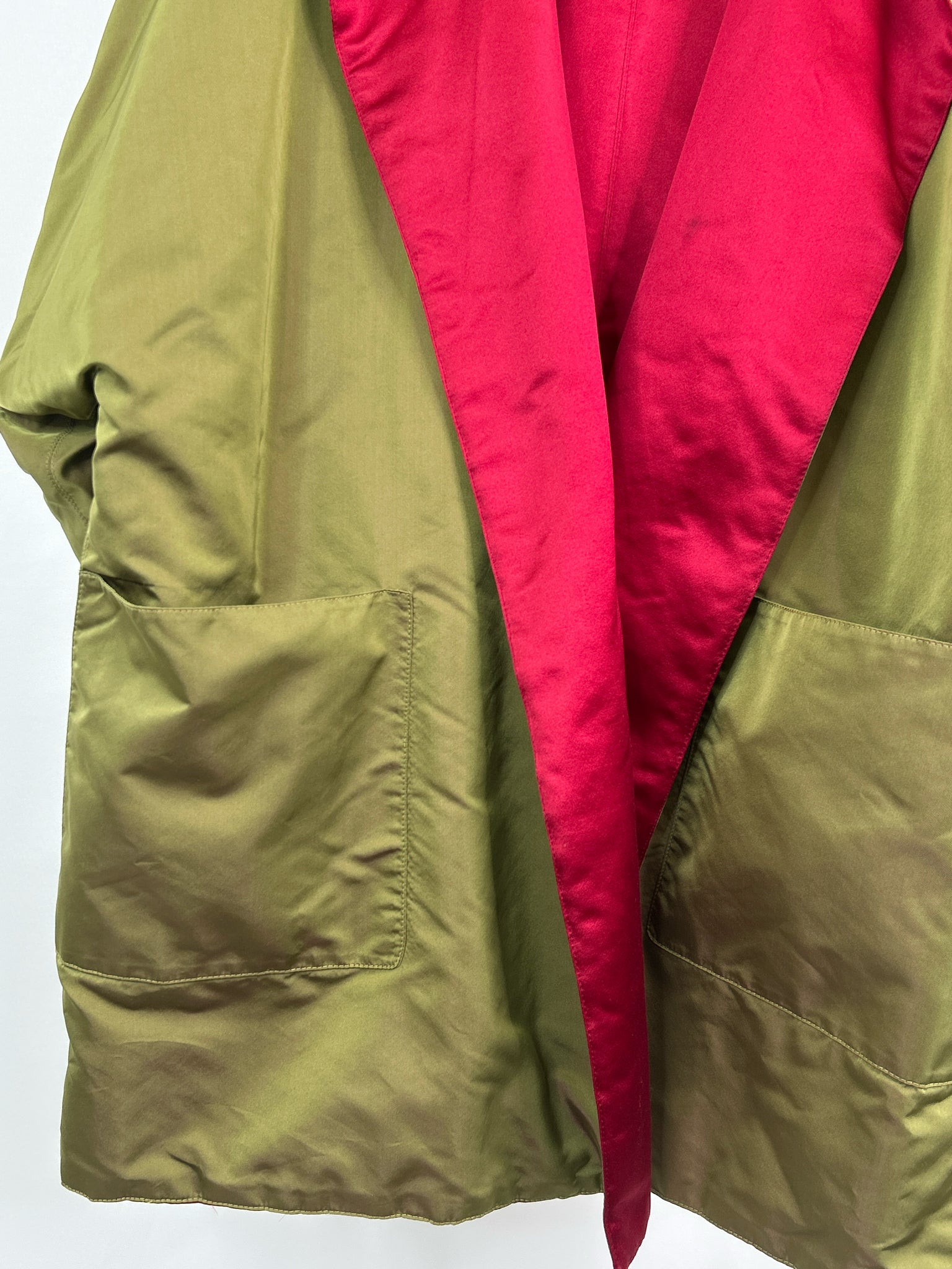 OSCAR DE LA RENTA Size 8 GREEN AND RED Women Coat