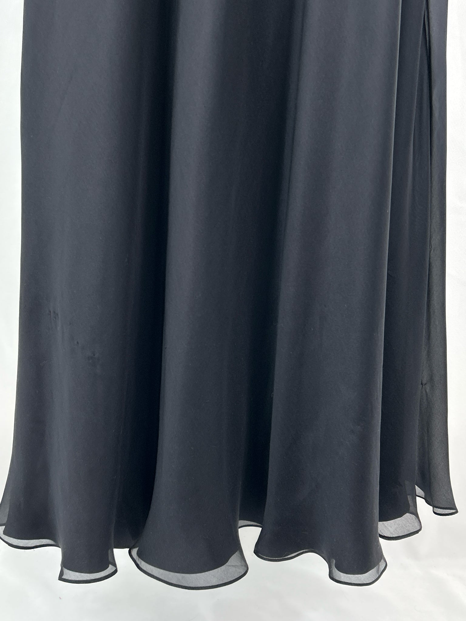 CARMEN MARC VALVO Size 4 BLACK & GOLD Women Dress