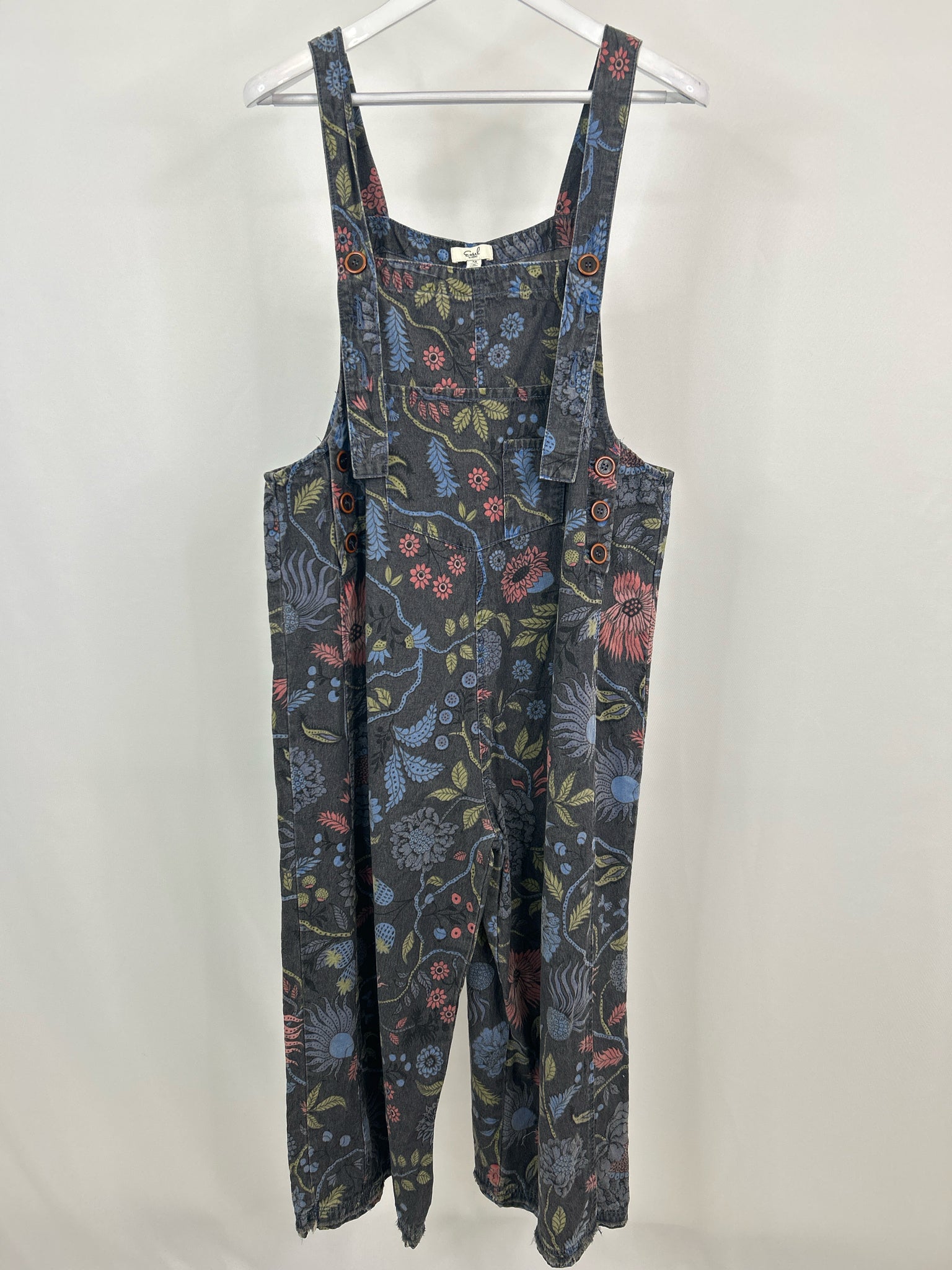 EASEL Size M BLACK WASHED Women Overall