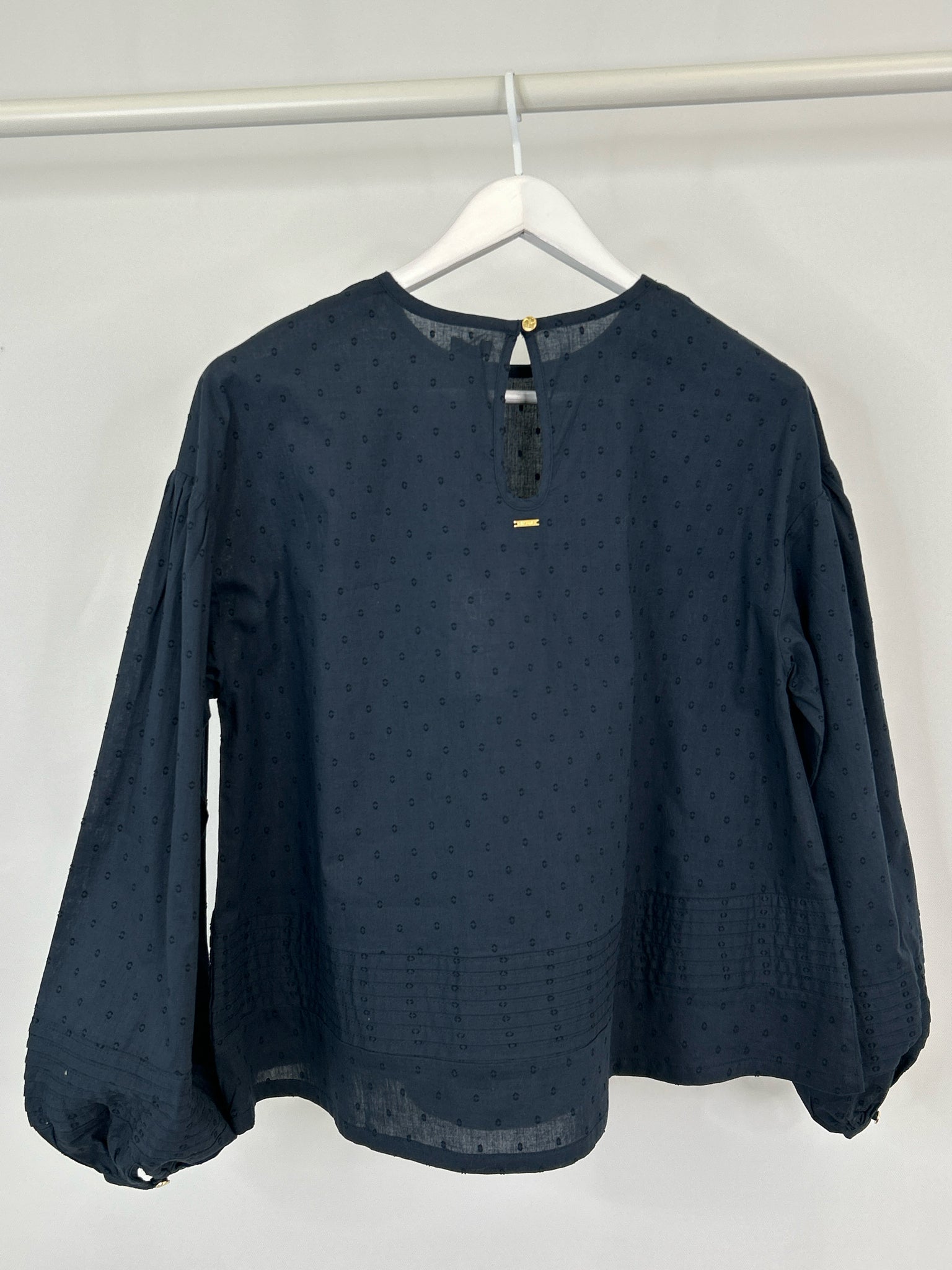1 People Size S Navy Women Blouse