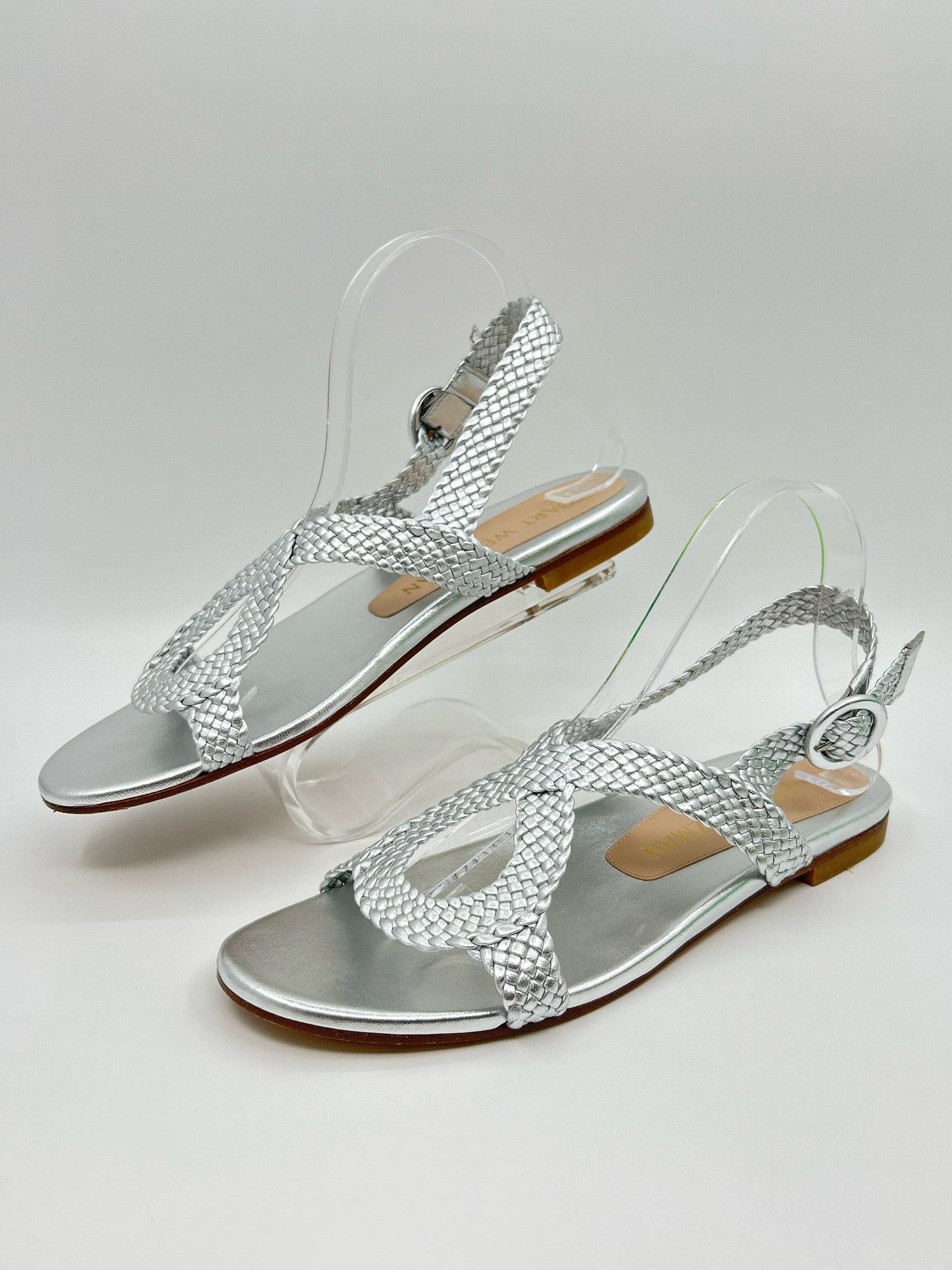 STUART WEITZMAN Size 9.5AA Silver Women Sandal