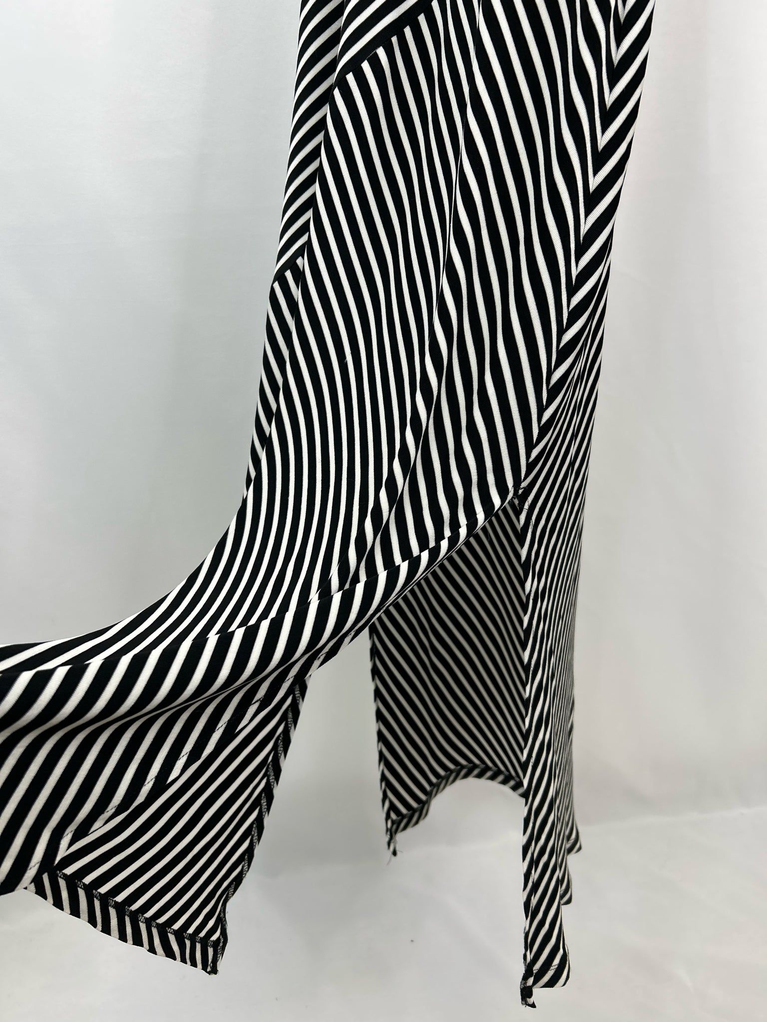 CHICO'S Size 8 Black and White Women Dress