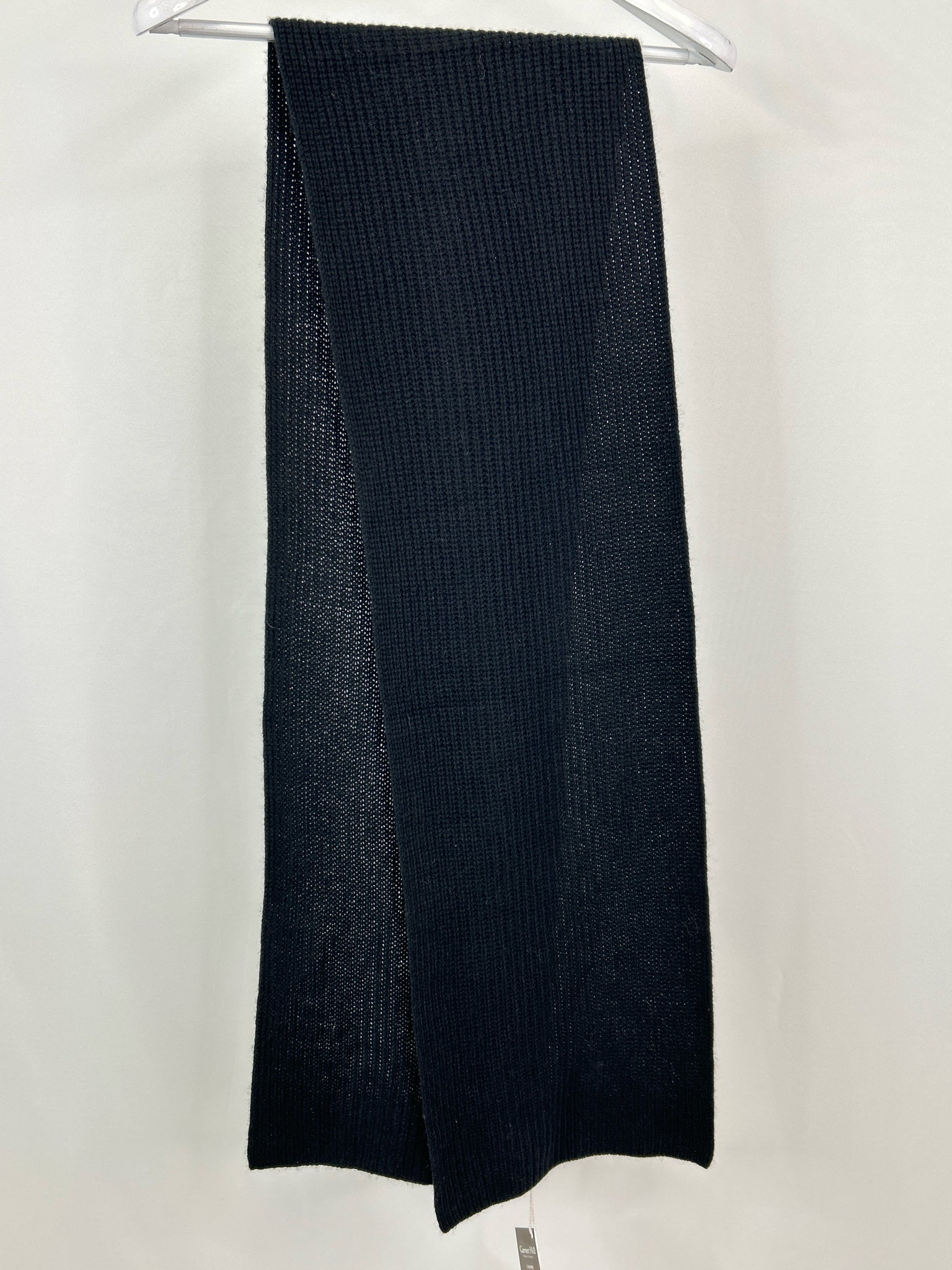 Garnet Hill Black Cashmere Women Scarf NWT