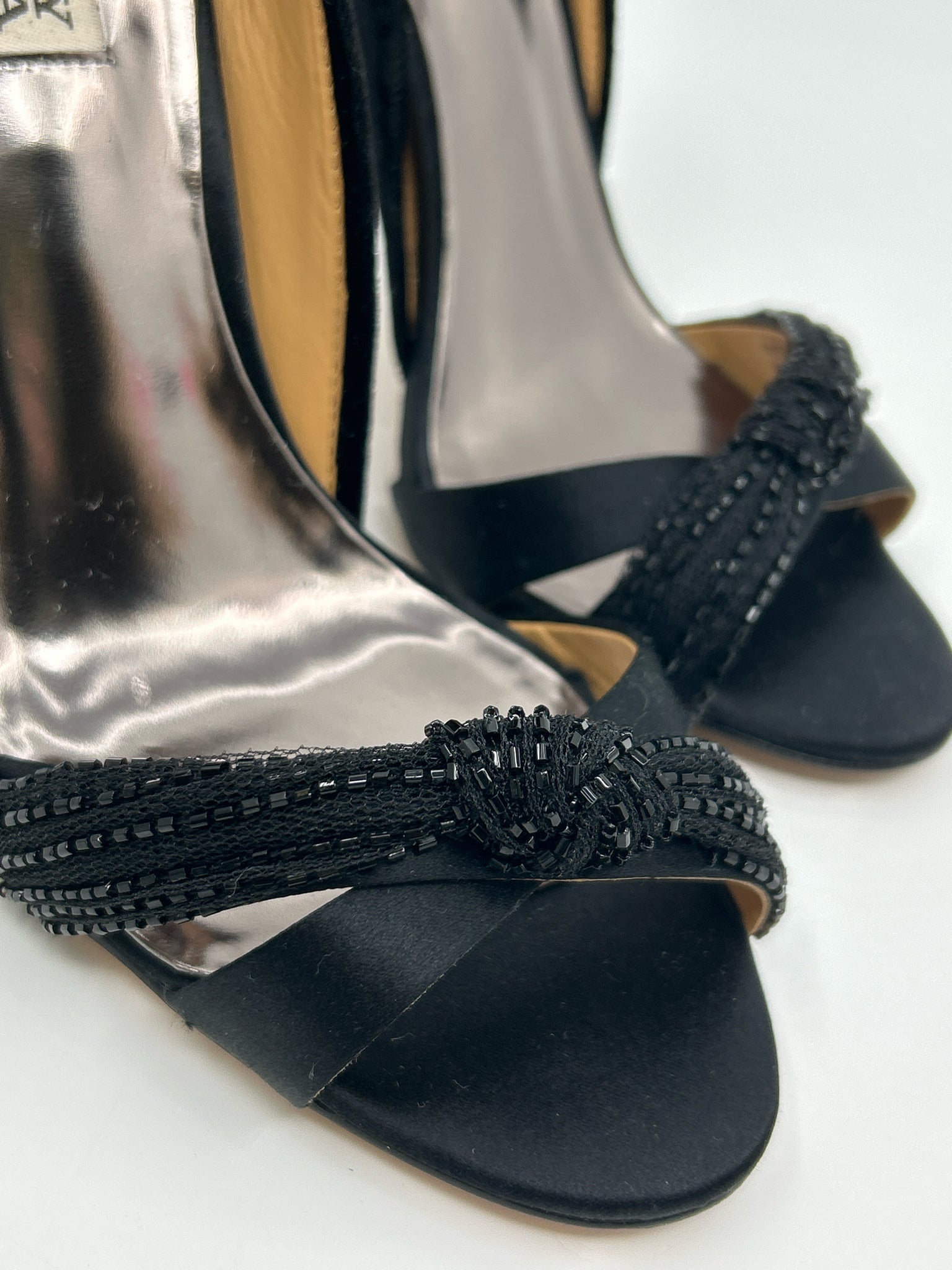 BADGLEY MISCHKA Size 8.5M Black Women Sandal