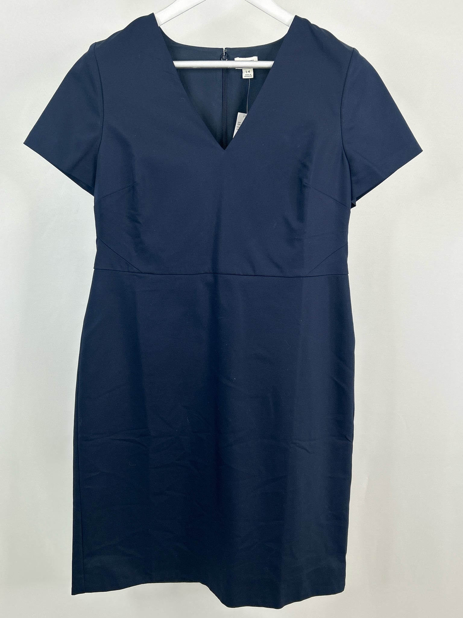 J CREW Size 14 Navy Women Dress