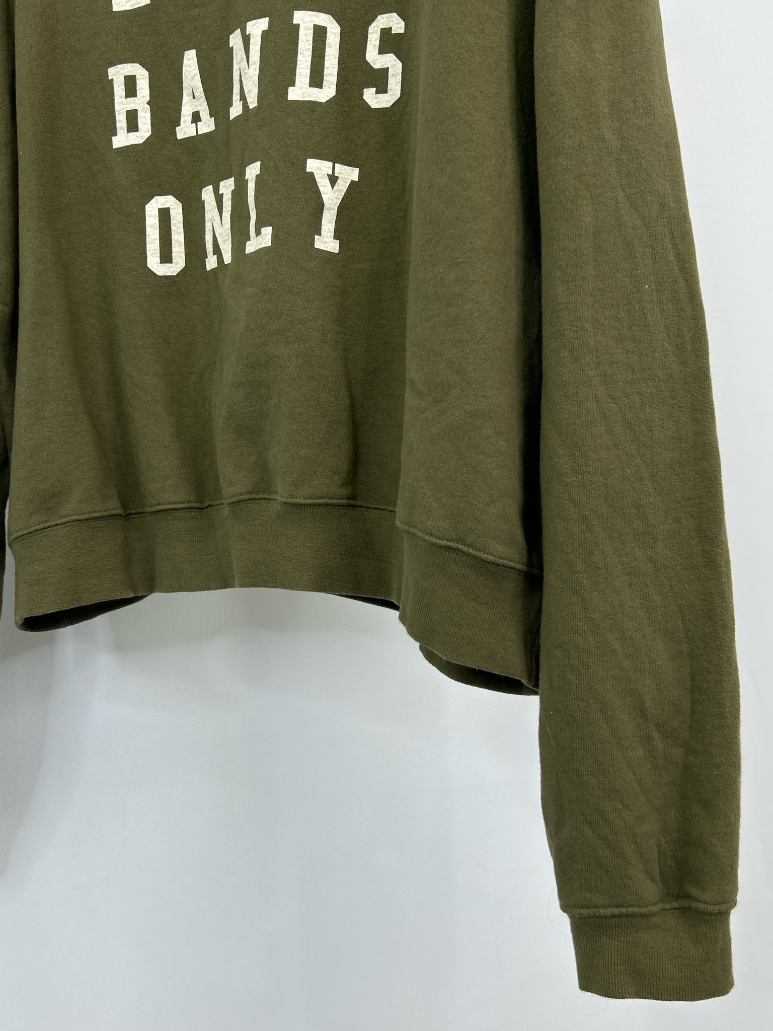 PILCRO Size XL Olive Green Women Sweatshirt