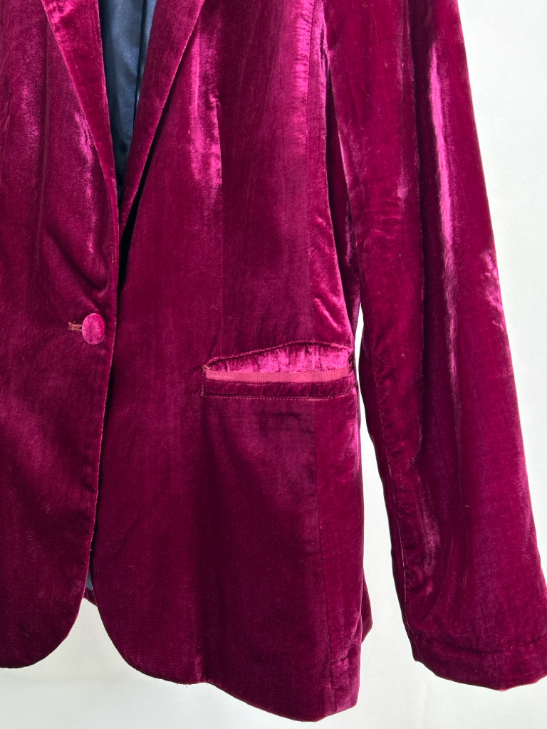 ETT TWA Women Size 12 Burgundy Blazer