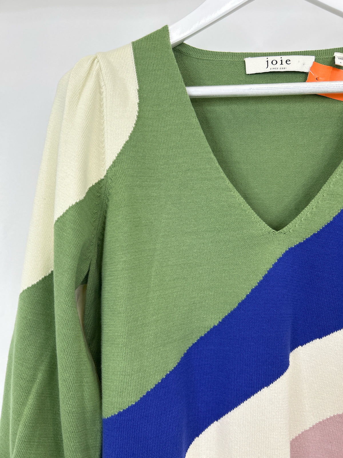 JOIE Size L GREEN AND PINK Women Sweater