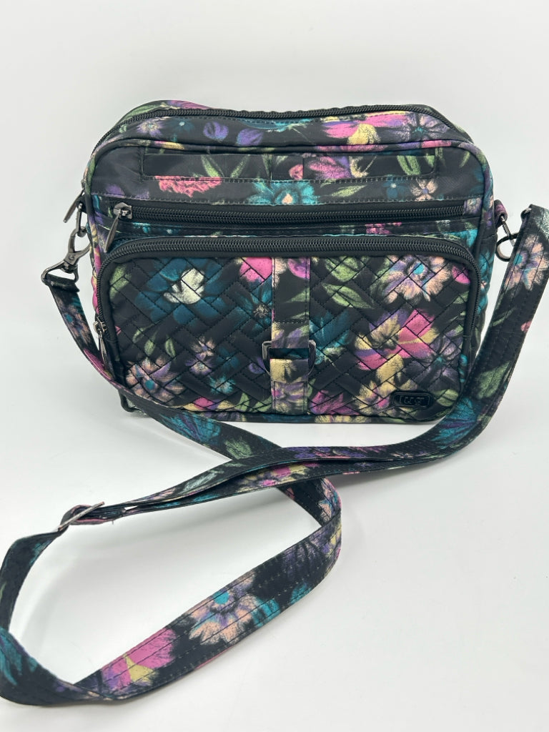 LUG Black Print Purse