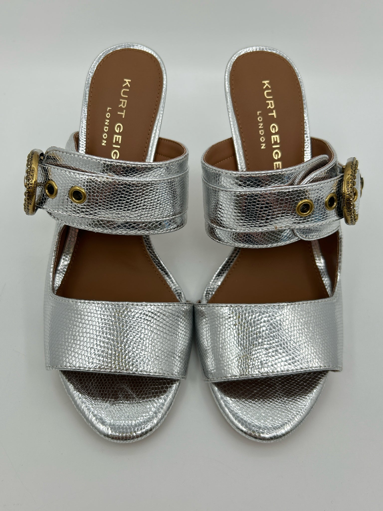 KURT GEIGER Size 11M Silver Women's Sandal