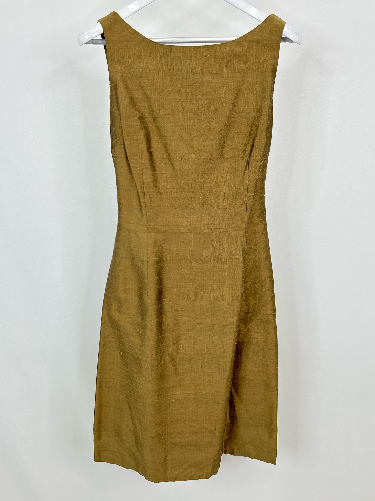 Lena Medoyeff Size M METALLIC BROWN Women Dress
