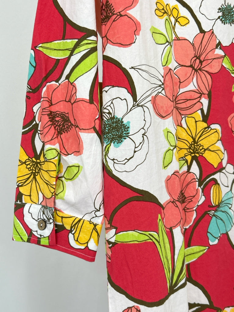 Escape by Habitat Clothes Size S RED FLORAL Dress