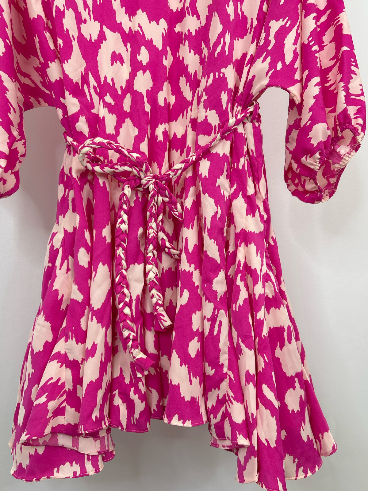 AAKAA Size L pink & black Women Dress