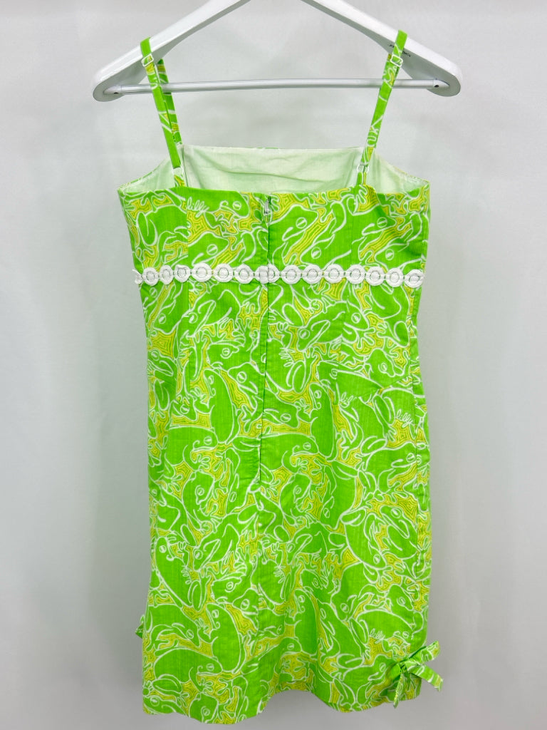 LILLY PULITZER Women Size 10 Green Print Dress