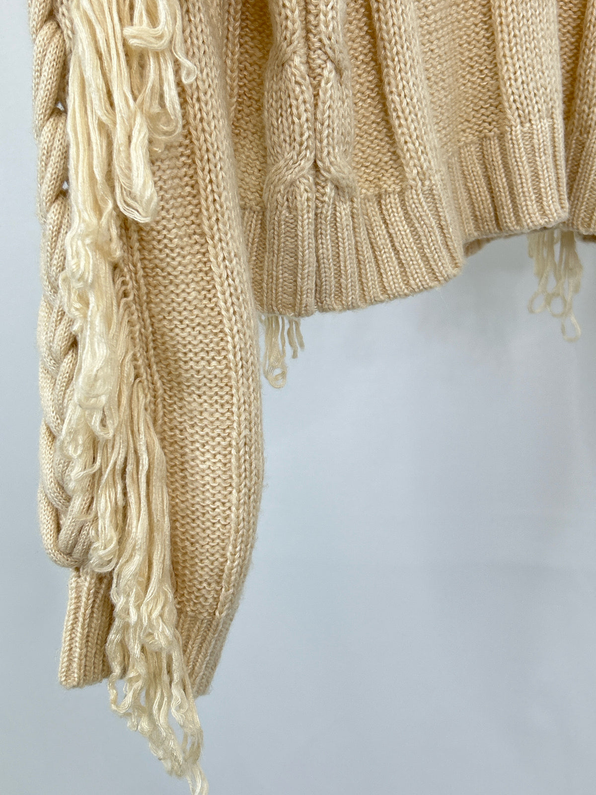 525 Size S Cream Women Sweater