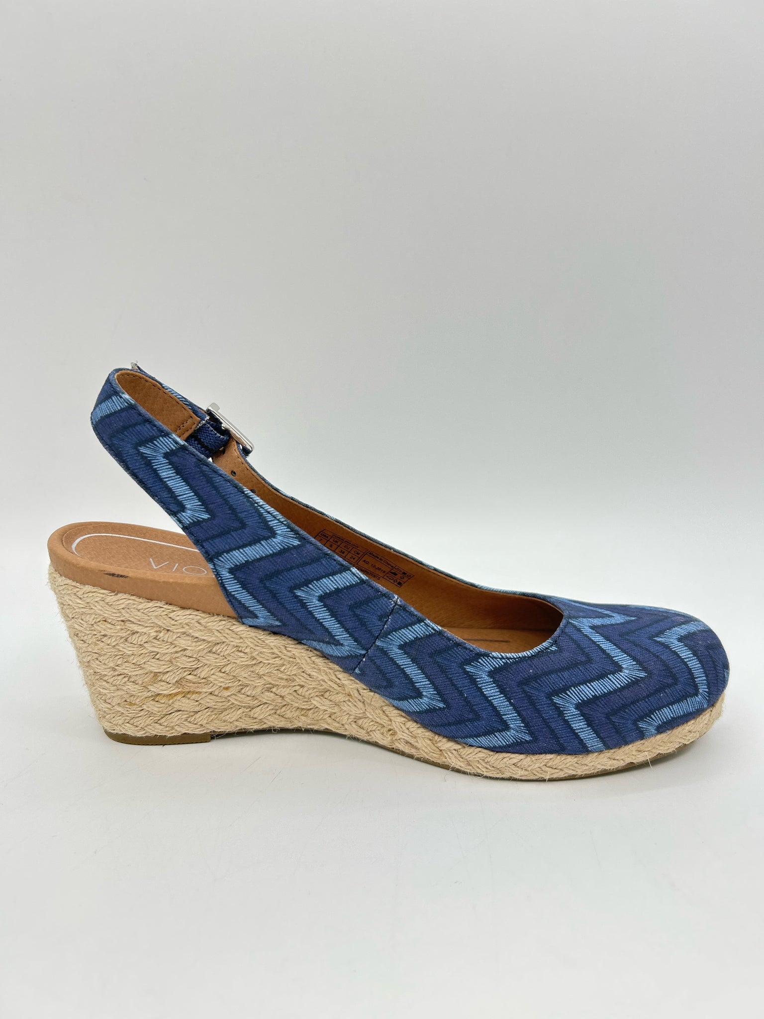 VIONIC Size 7 BLUE AND NAVY Women Sandal