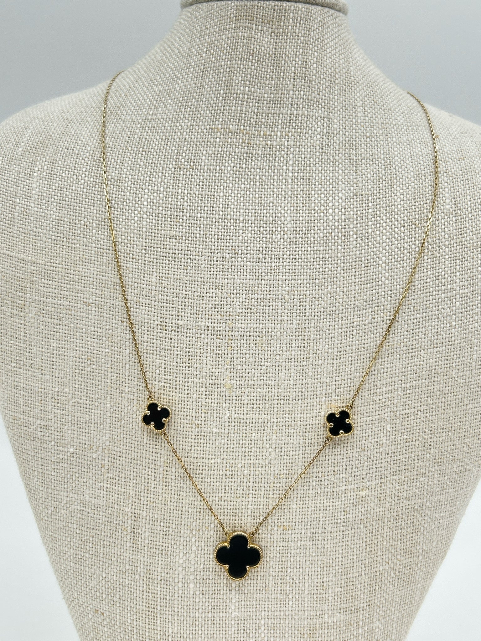 ELIZABETH HENRY DESIGNS GOLD AND BLACK Necklace