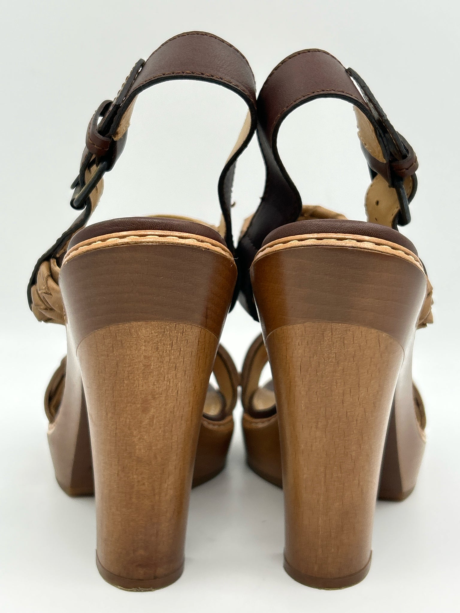 LANVIN Size 40.5 Brown Women Sandal